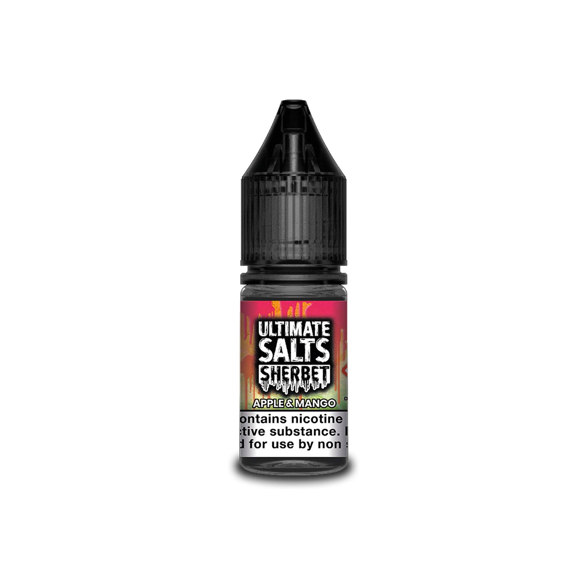 Ultimate Juice Nicotine Salt E-Liquid Apple & Mango Sherbet 10MG - Medium Nicotine