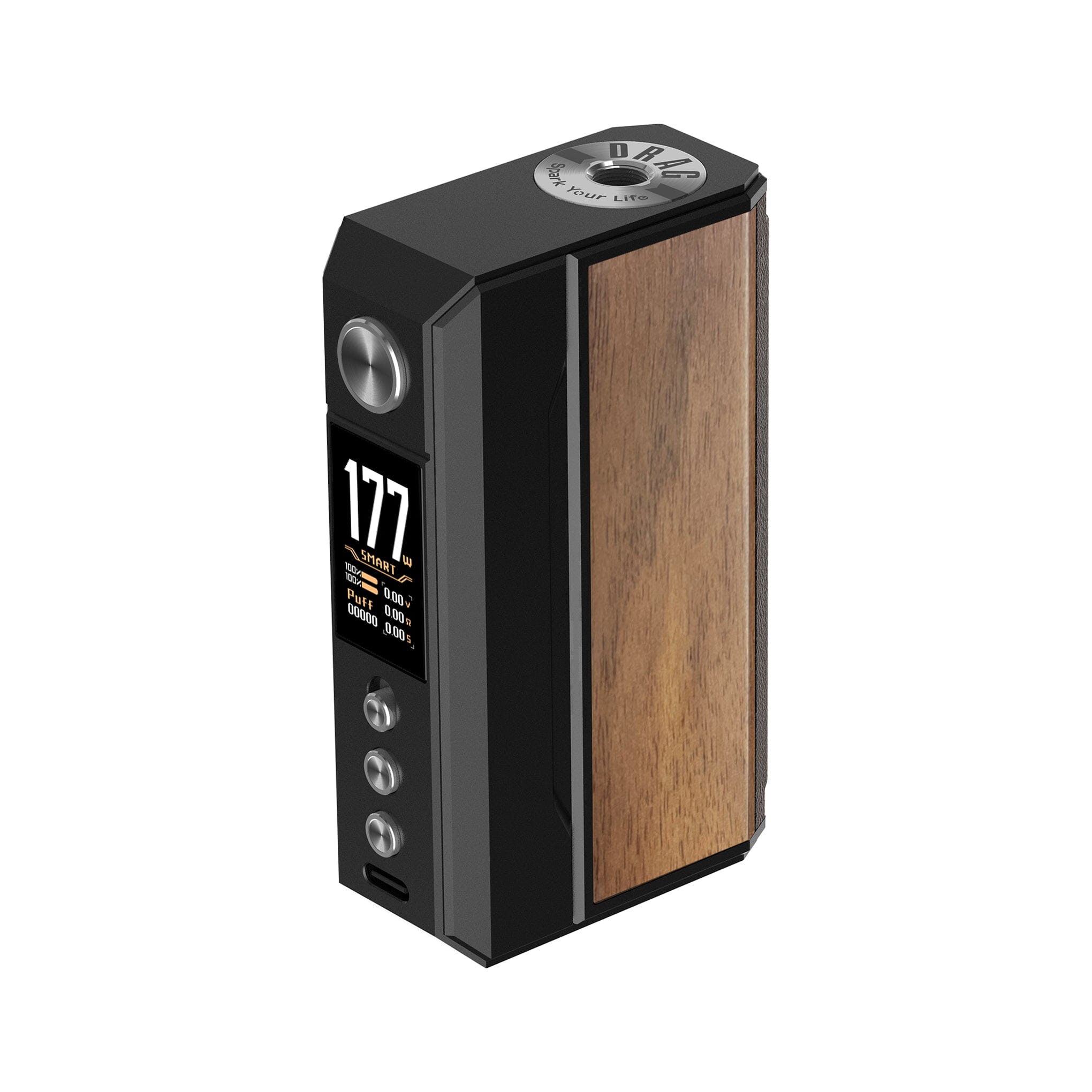 Voopoo Drag 4 Mod Black and Walnut