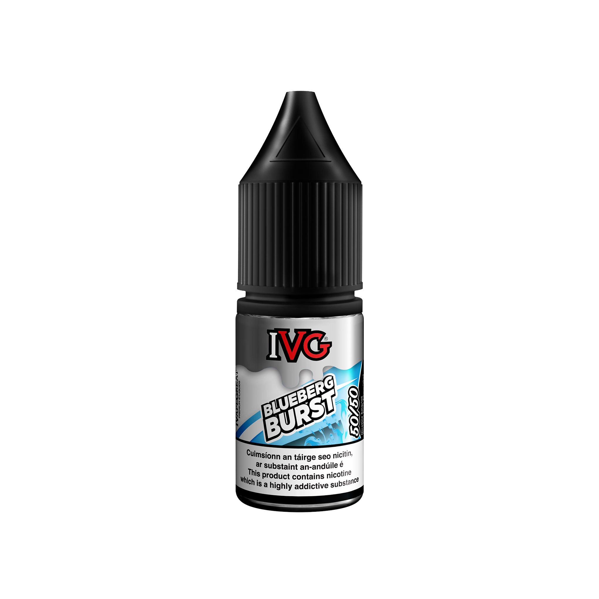 IVG 50/50 Iced Range E-Liquid Blueberg Burst 3MG - Very Low Nicotine
