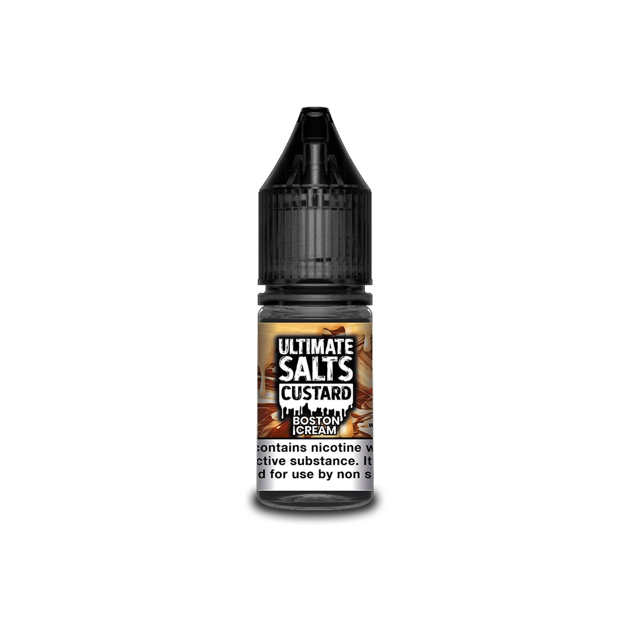 Ultimate Juice Nicotine Salt E-Liquid Boston Cream Custard 10MG - Medium Nicotine