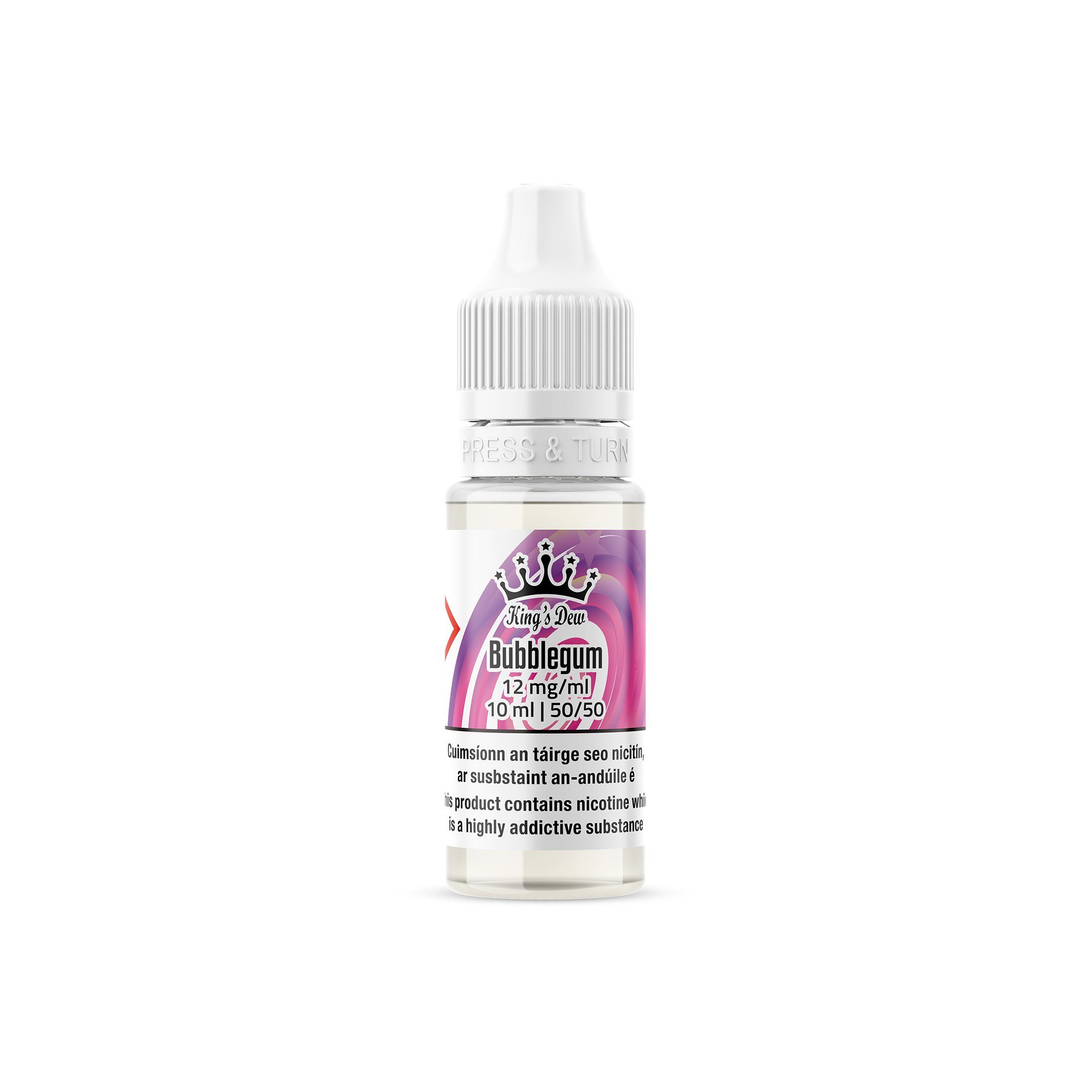 King's Dew E-Liquid Bubblegum 12MG - Medium Nicotine