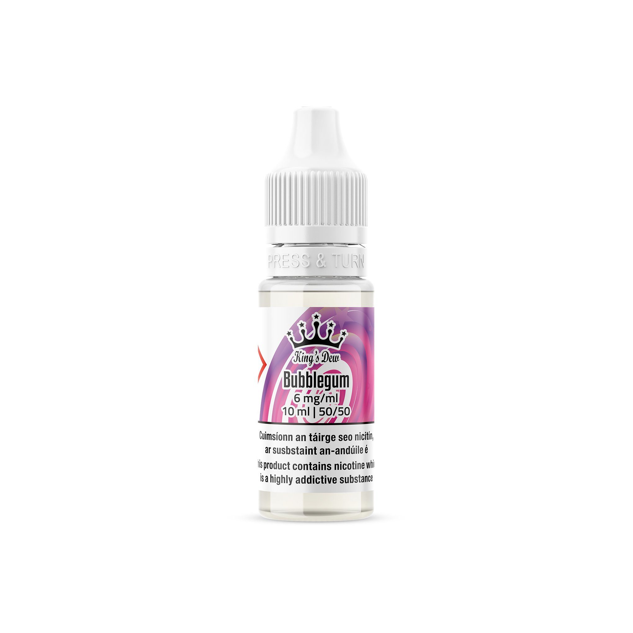 King's Dew E-Liquid Bubblegum 6MG - Low Nicotine