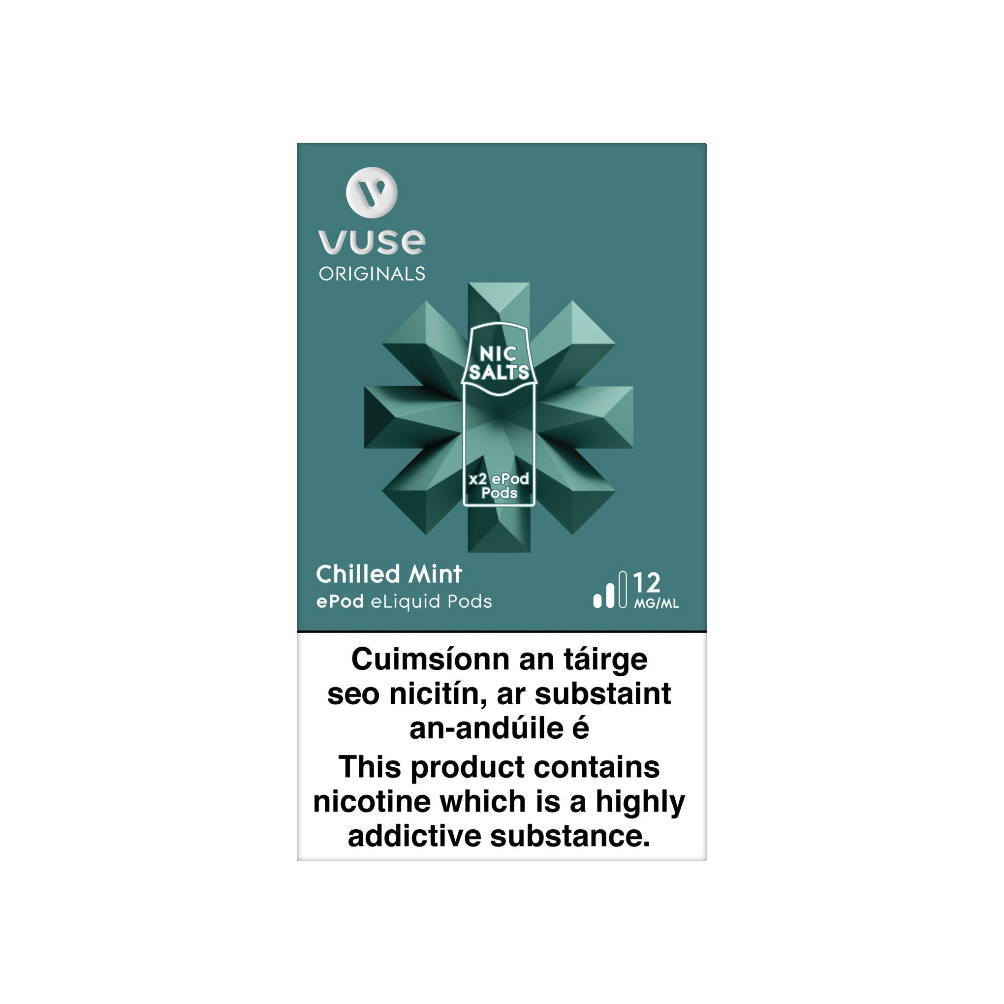 VUSE ePod Cartridges Chilled Mint 12MG vPro - Medium Nicotine 