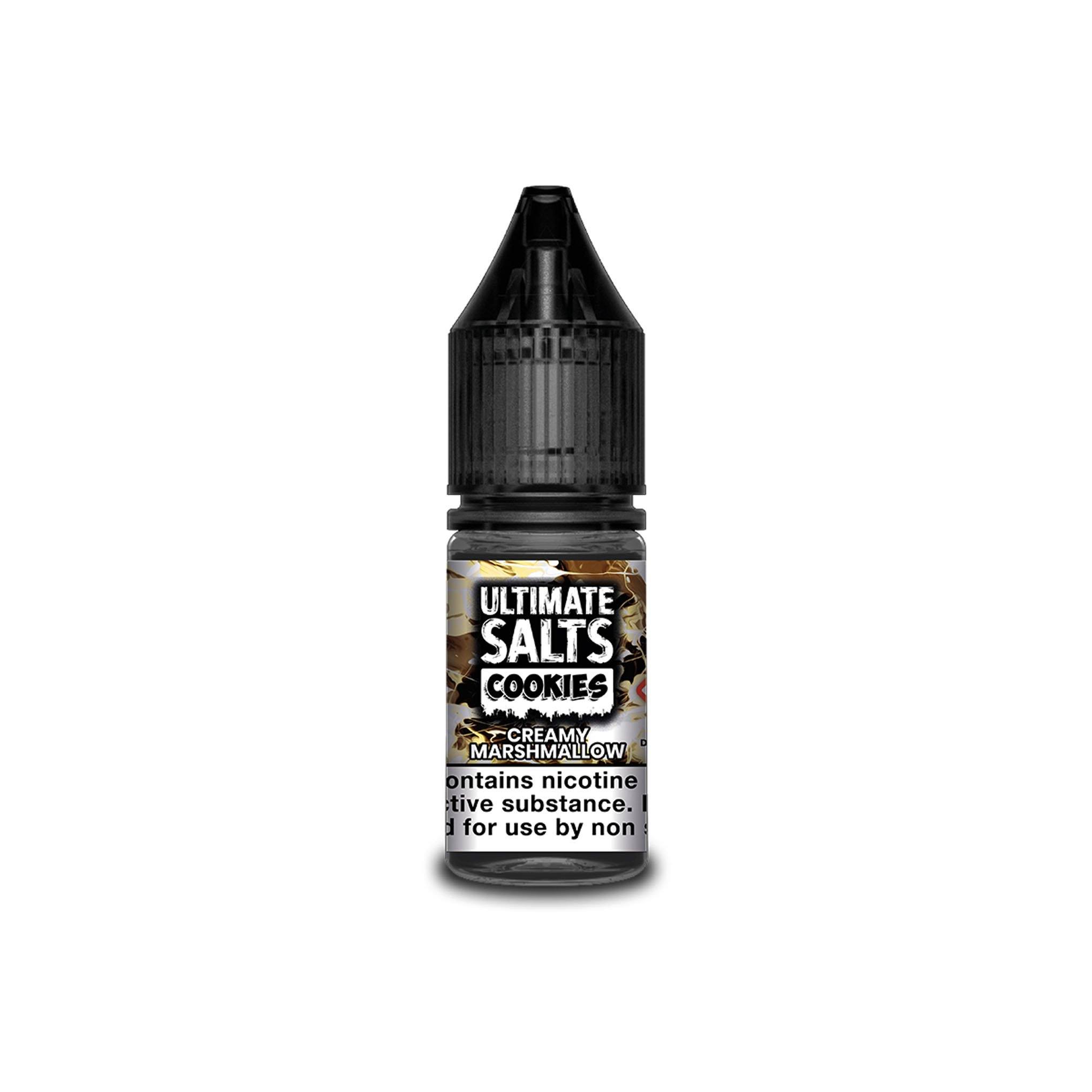 Ultimate Juice Nicotine Salt E-Liquid Creamy Marshmallow Cookies 10MG - Medium Nicotine