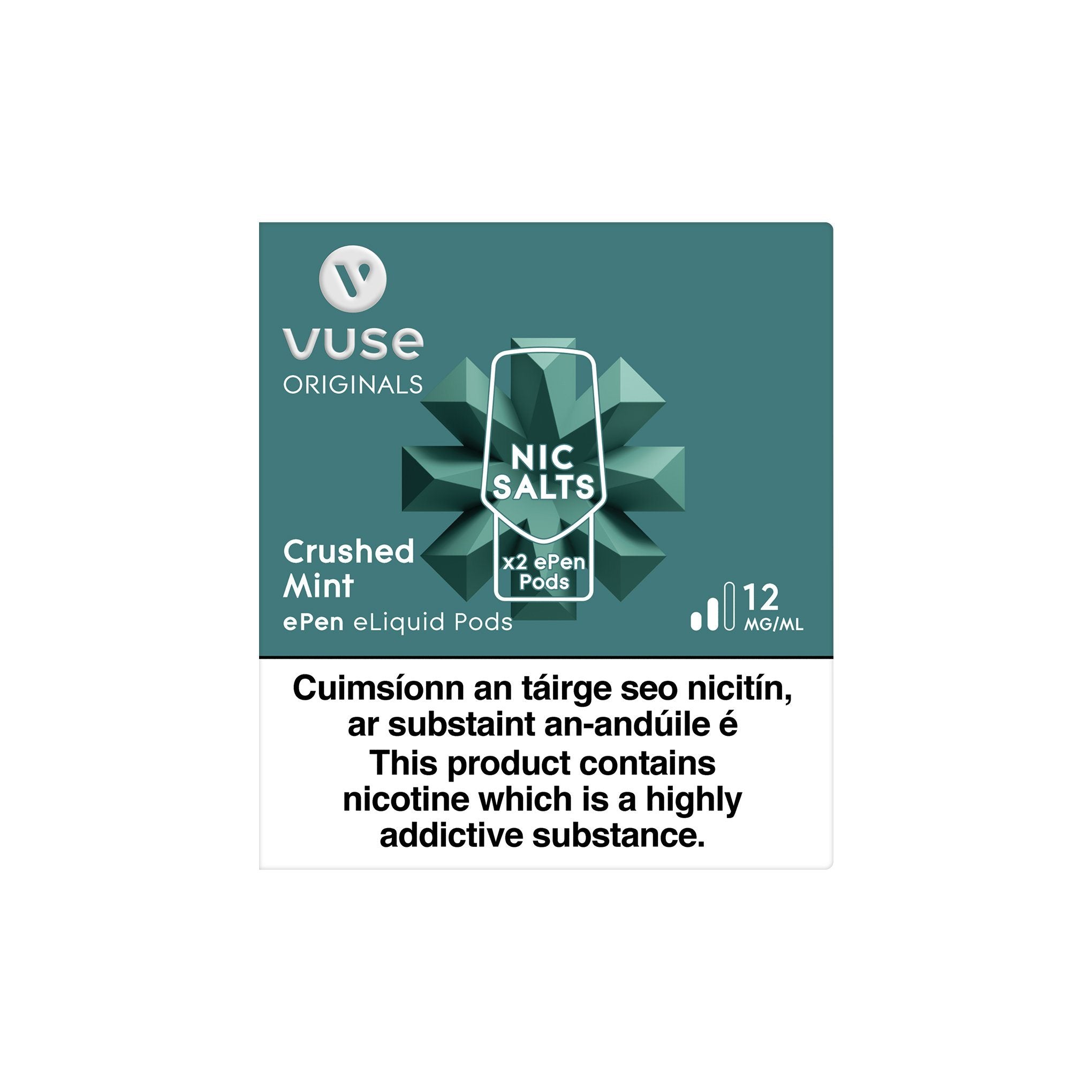 VUSE ePen 3 Cartridges Crushed Mint 12MG vPro - Medium Nicotine