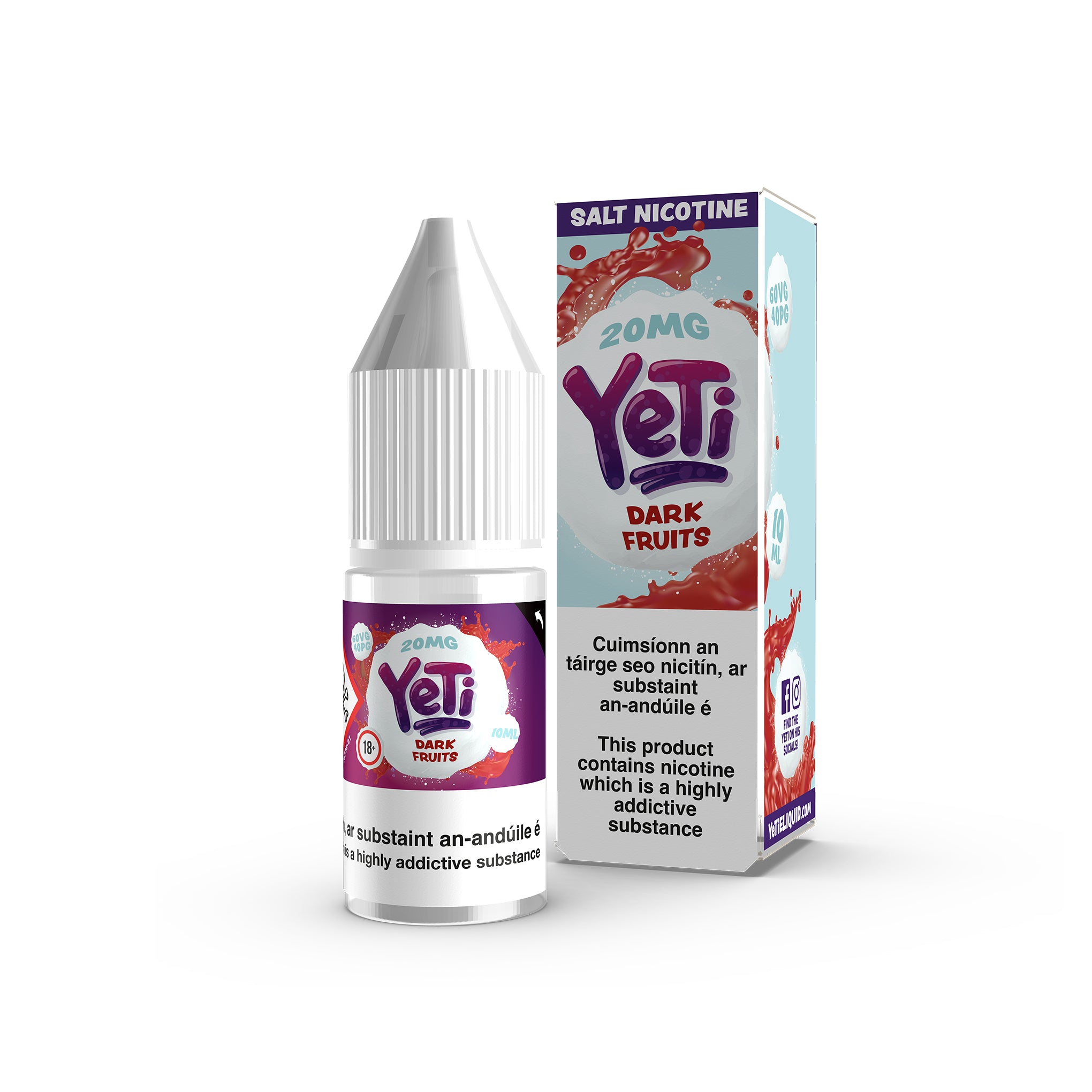 Yeti Nicotine Salt E-Liquid Dark Fruits 