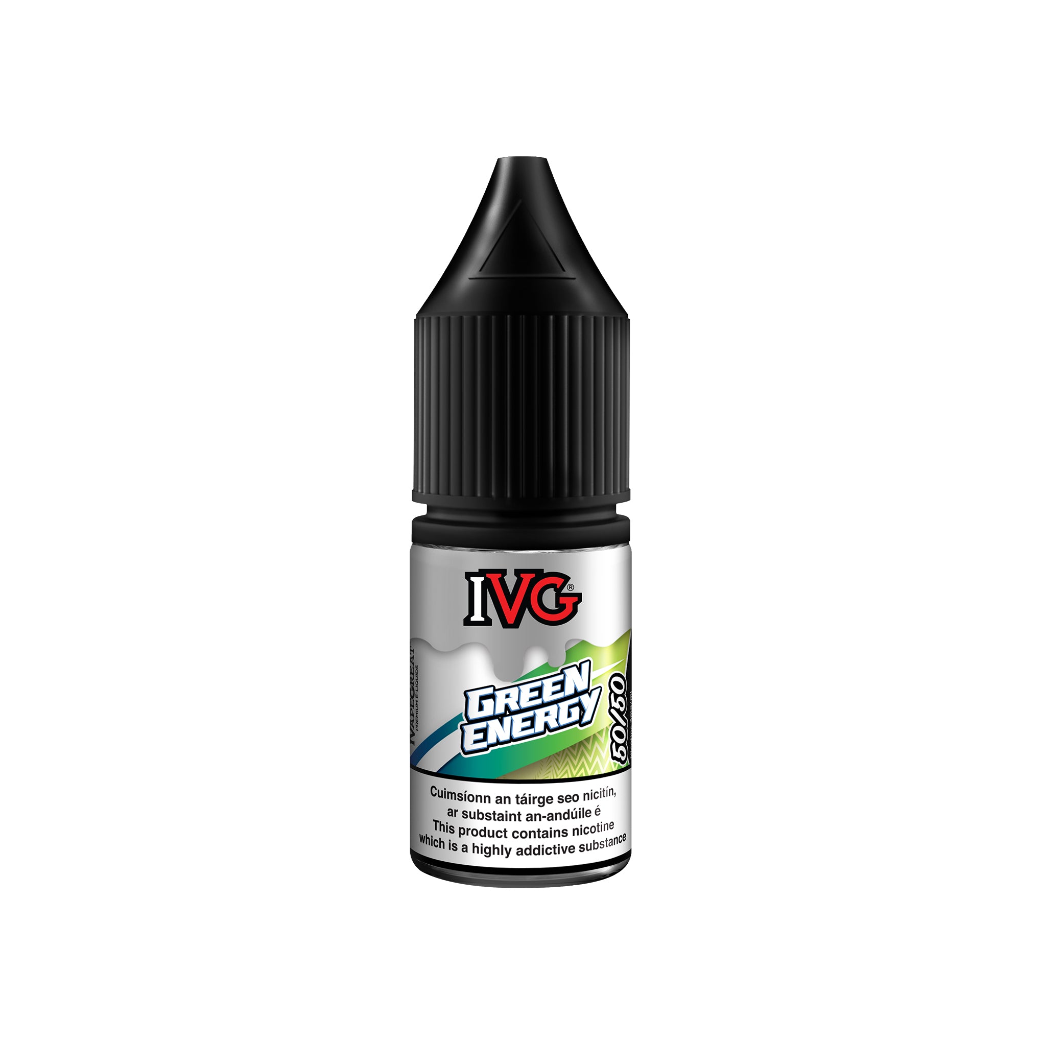 IVG 50/50 Drinks Range E-Liquid Green Energy 3MG - Very Low Nicotine 