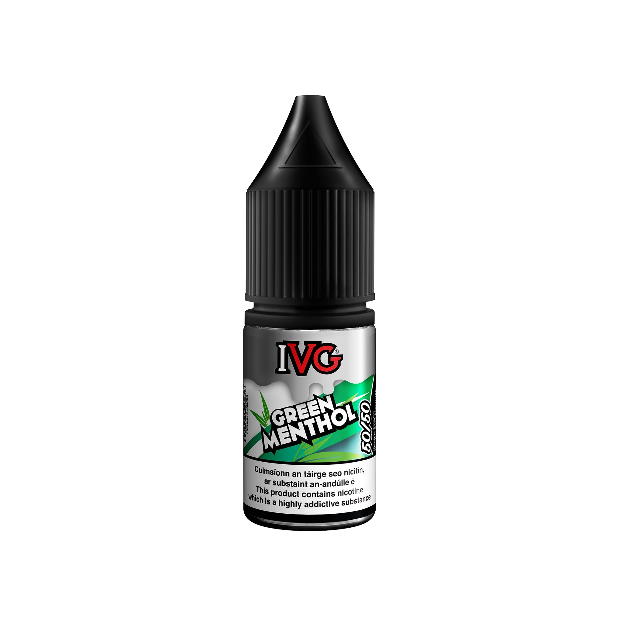 IVG 50/50 Iced Range E-Liquid Green Mint 3MG - Very Low Nicotine