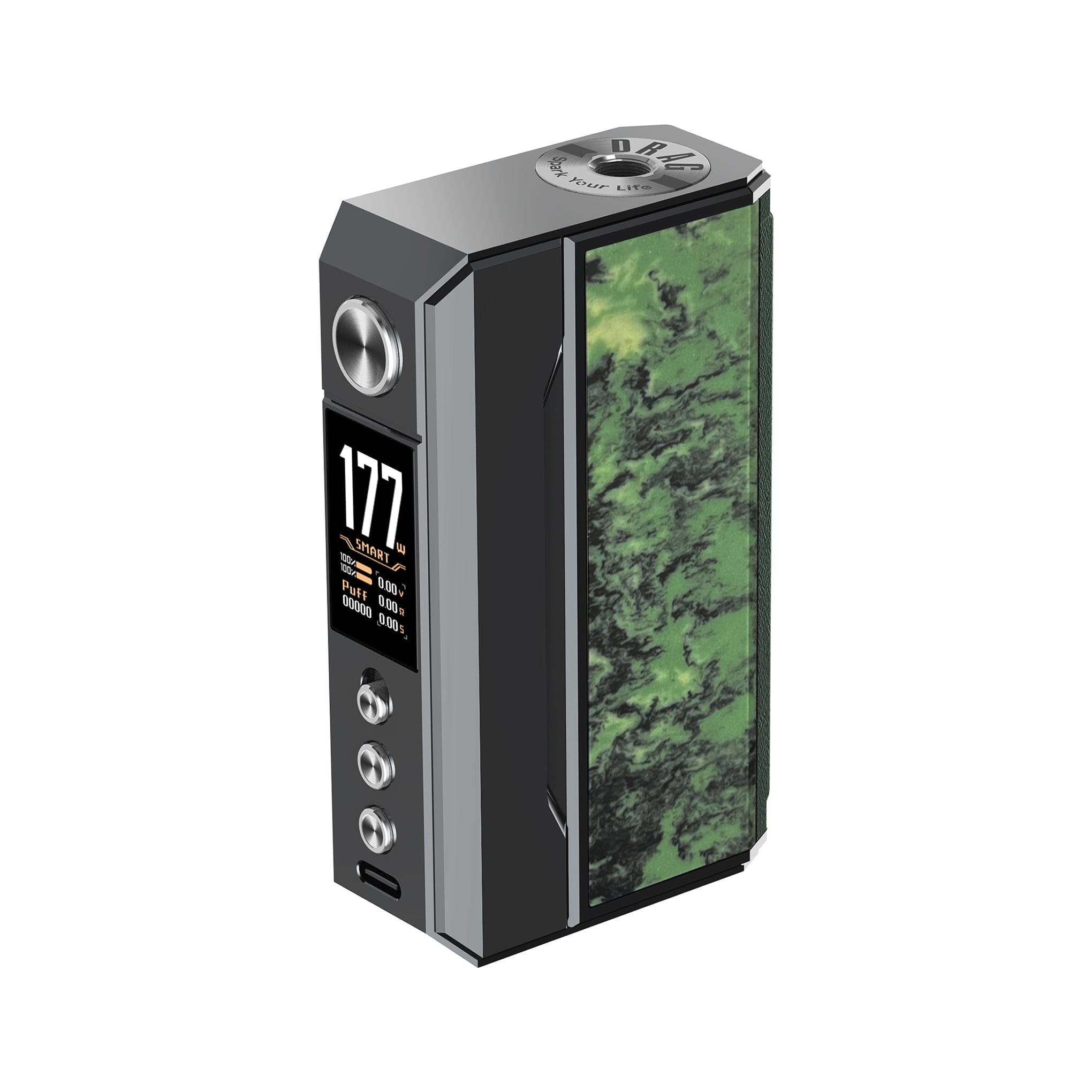Voopoo Drag 4 Mod Gunmetal and Forest Green