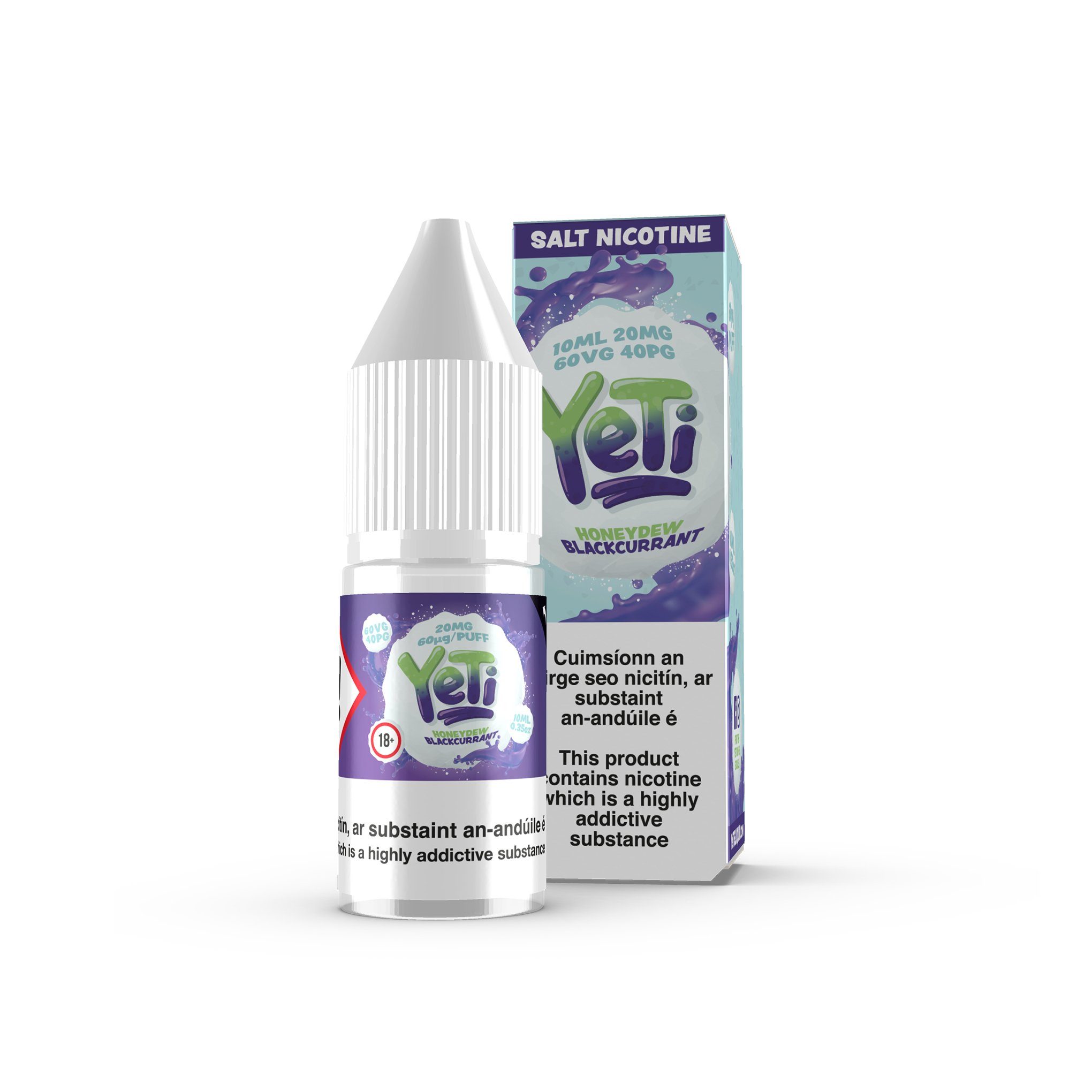 Yeti Nicotine Salt E-Liquid Honeydew Blackcurrant