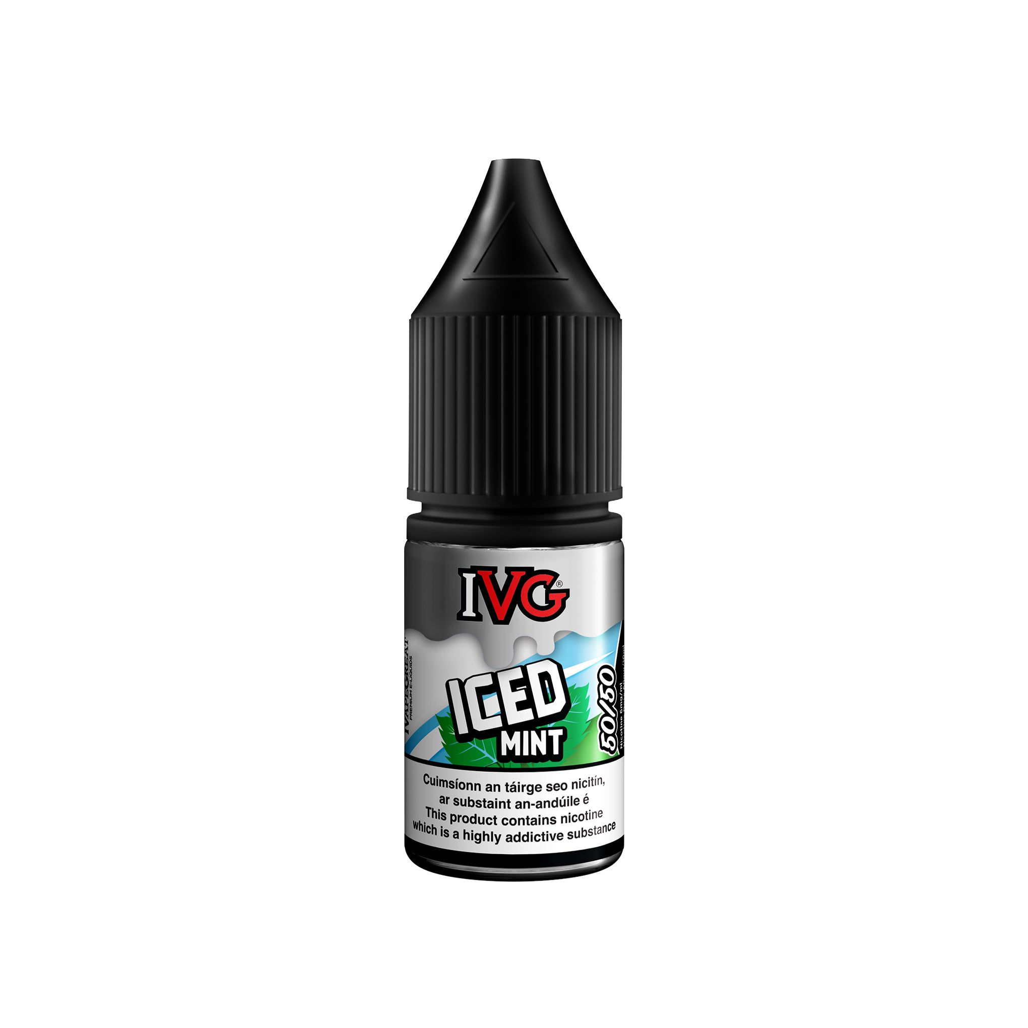 IVG 50/50 Iced Range E-Liquid Iced Mint 3MG - Very Low Nicotine 