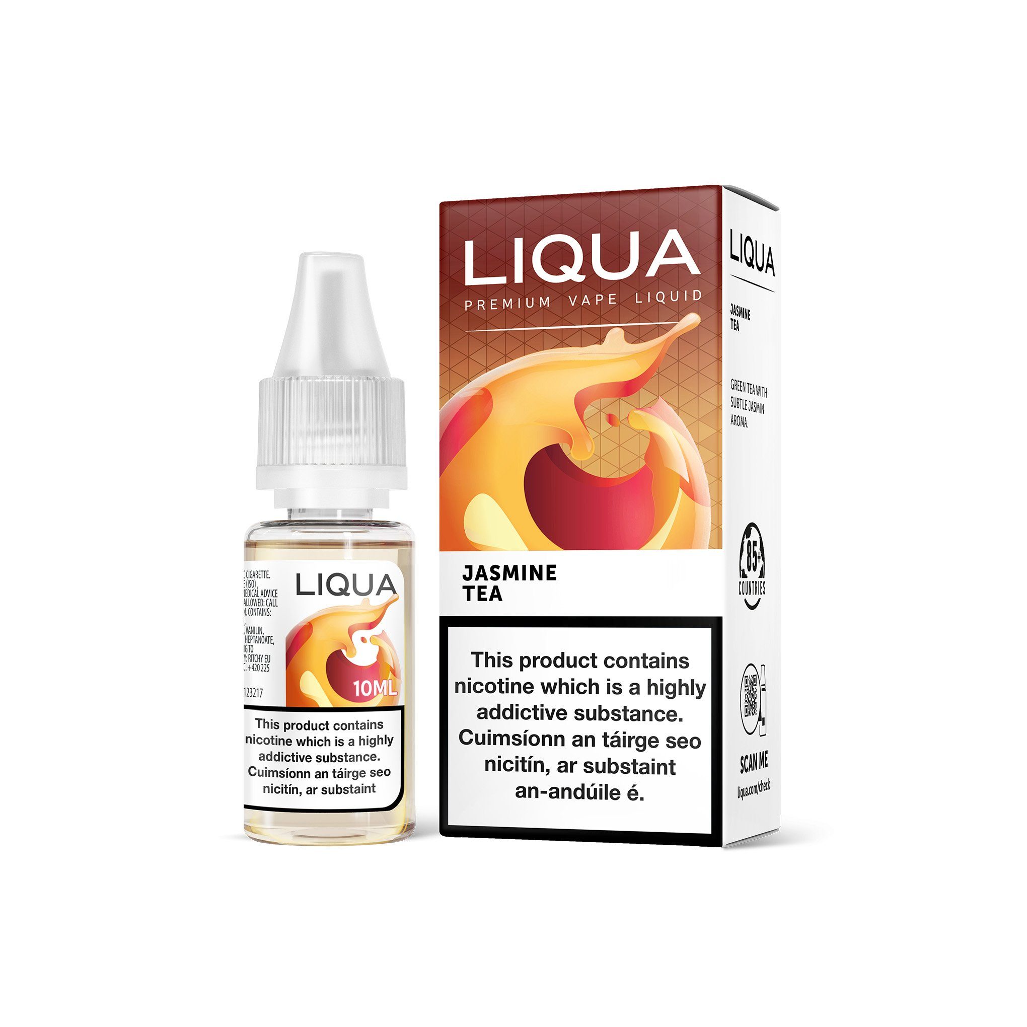 Liqua Drinks Series E-Liquid Jasmine Tea 0MG - No Nicotine