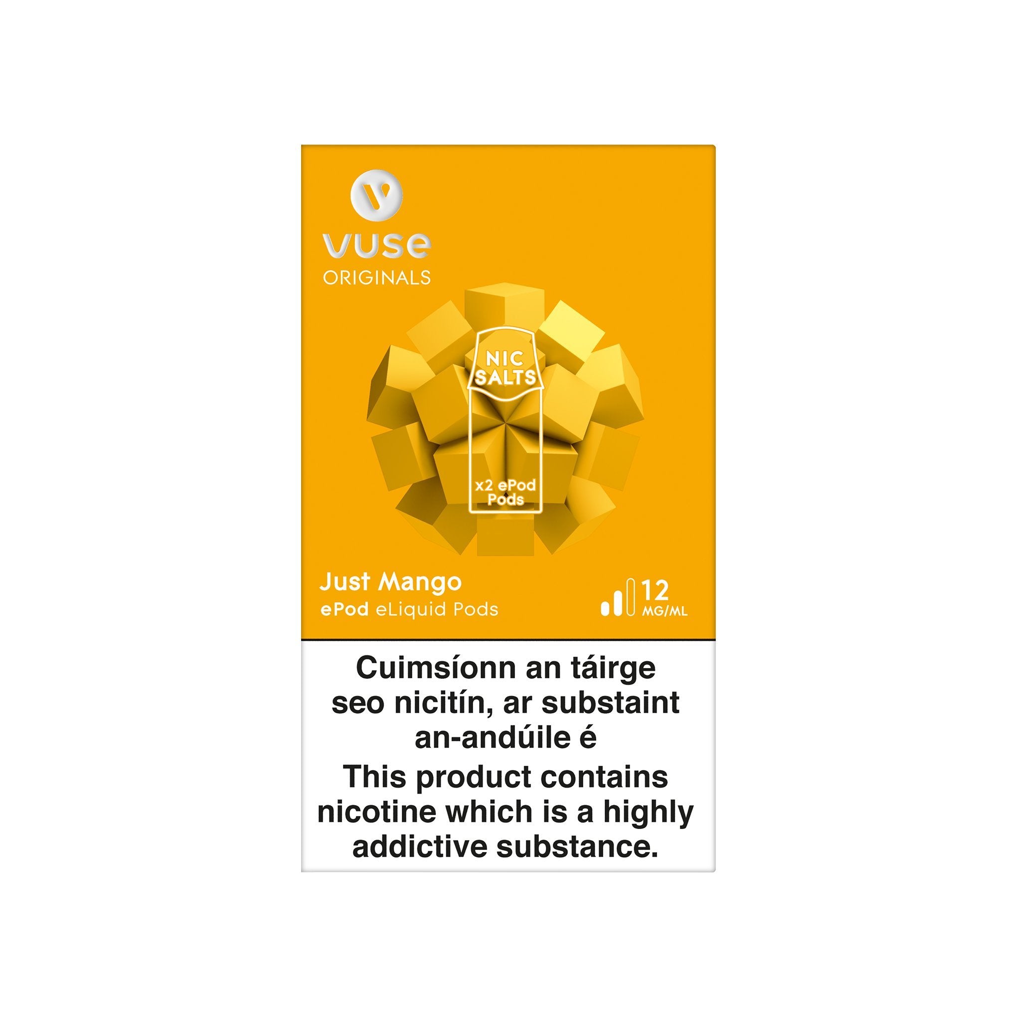 VUSE ePod Cartridges Just Mango 12MG vPro - Medium Nicotine