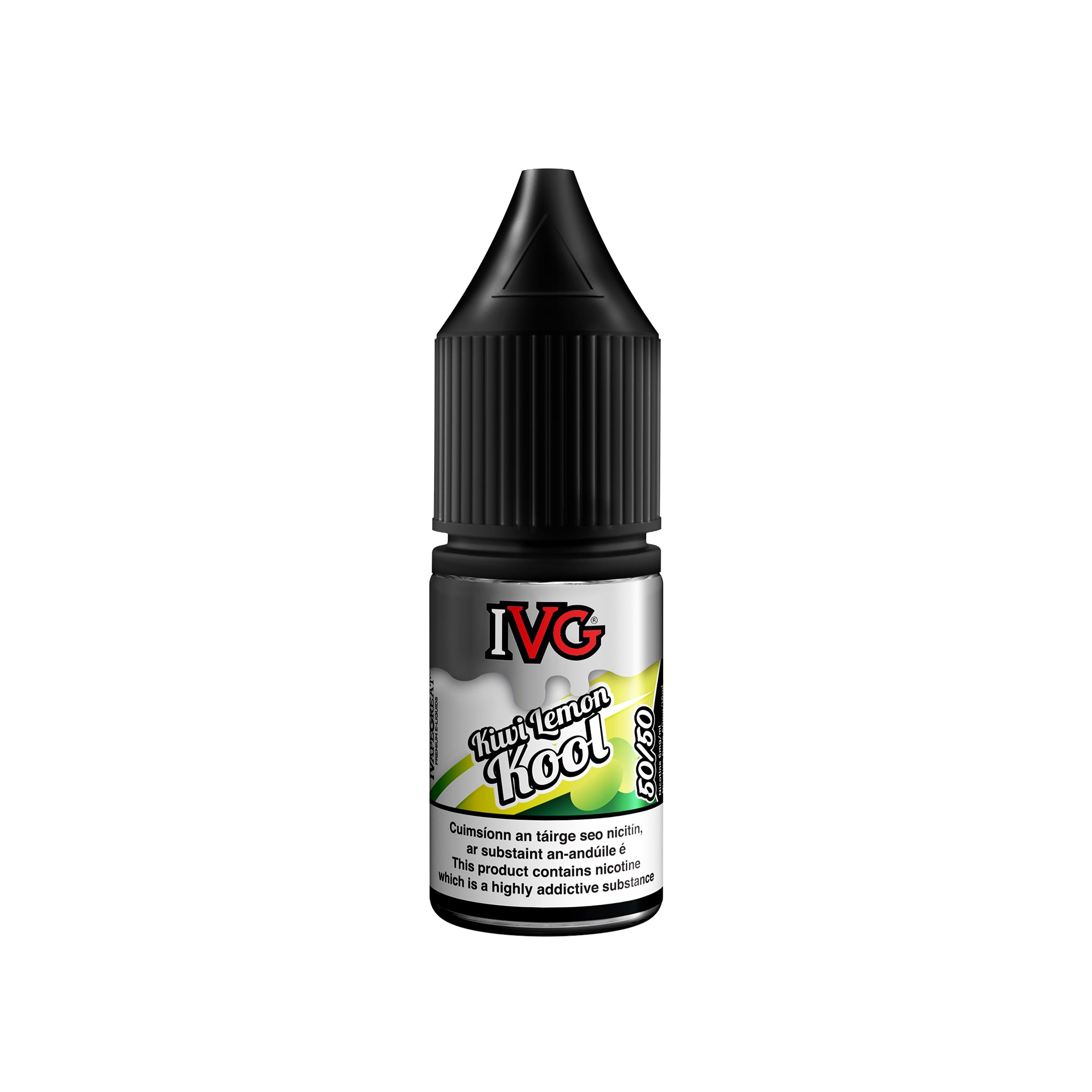 IVG 50/50 Iced Range E-Liquid Kiwi Lemon Kool 3MG - Very Low Nicotine