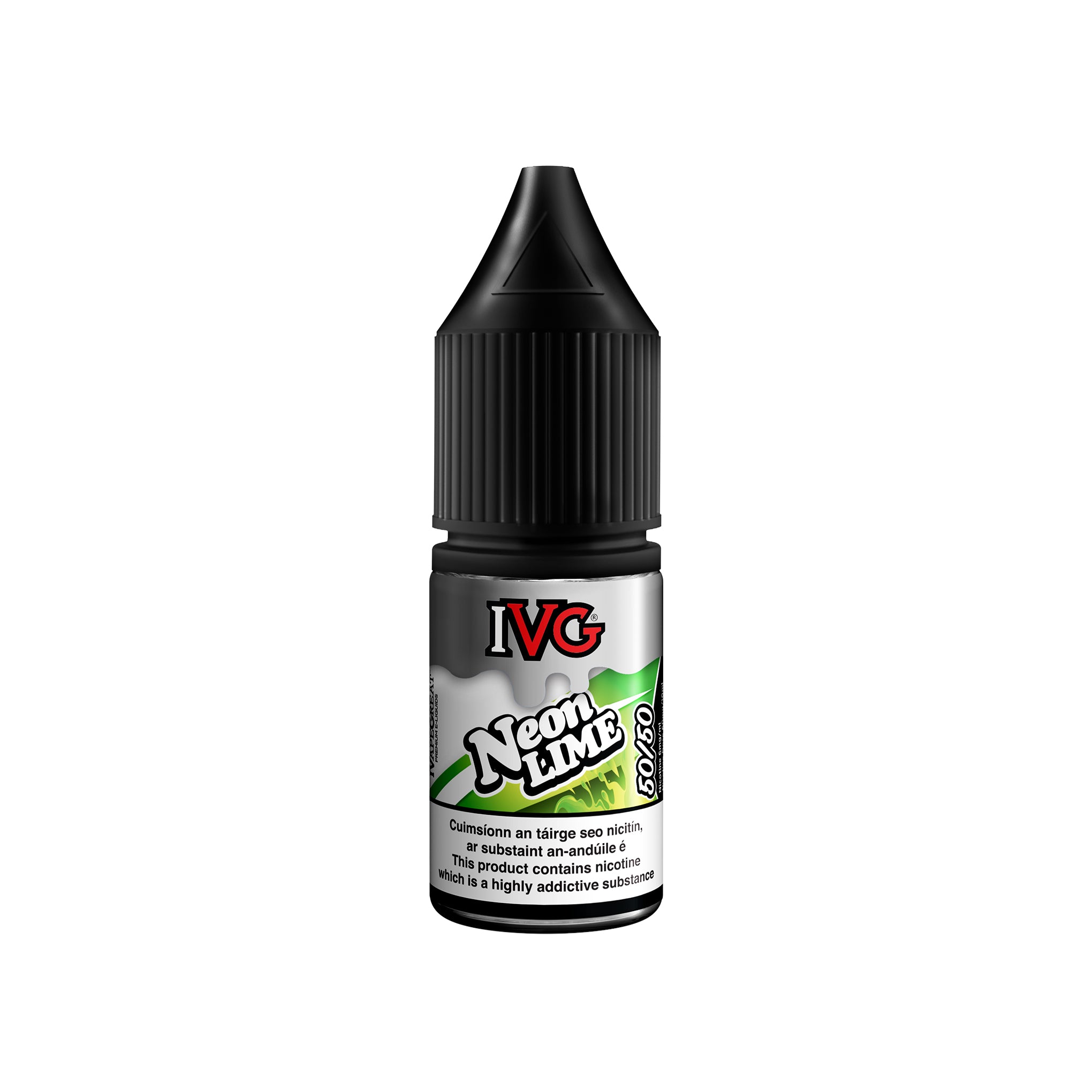 IVG 50/50 Fruit Range E-Liquid Neon Lime 3MG - Very Low Nicotine 