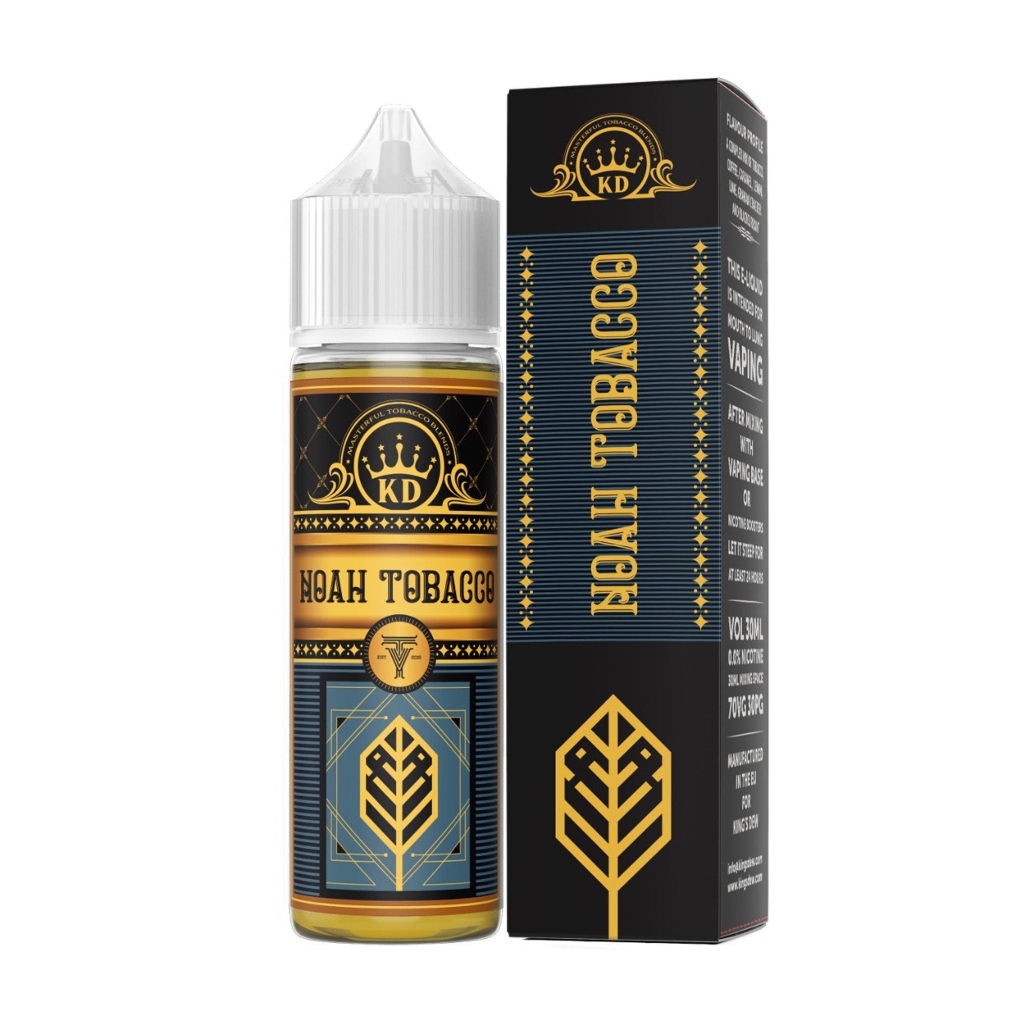 King's Dew Tobacco Short Fill E-Liquid Noah Tobacco