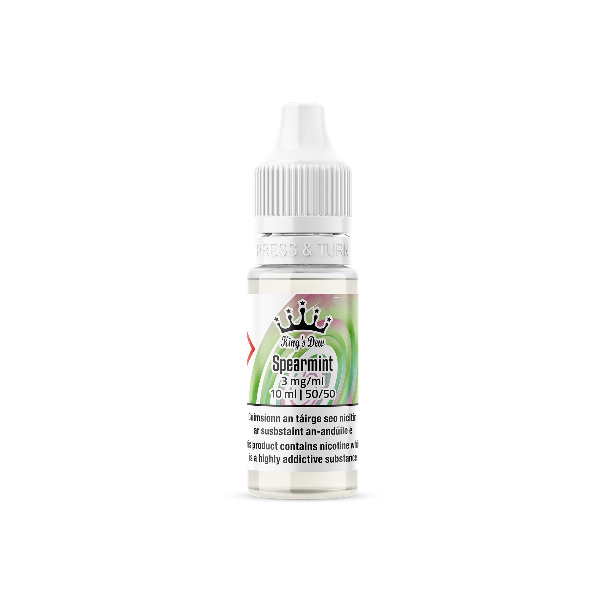 King's Dew E-Liquid Spearmint 3MG - Very Low Nicotine