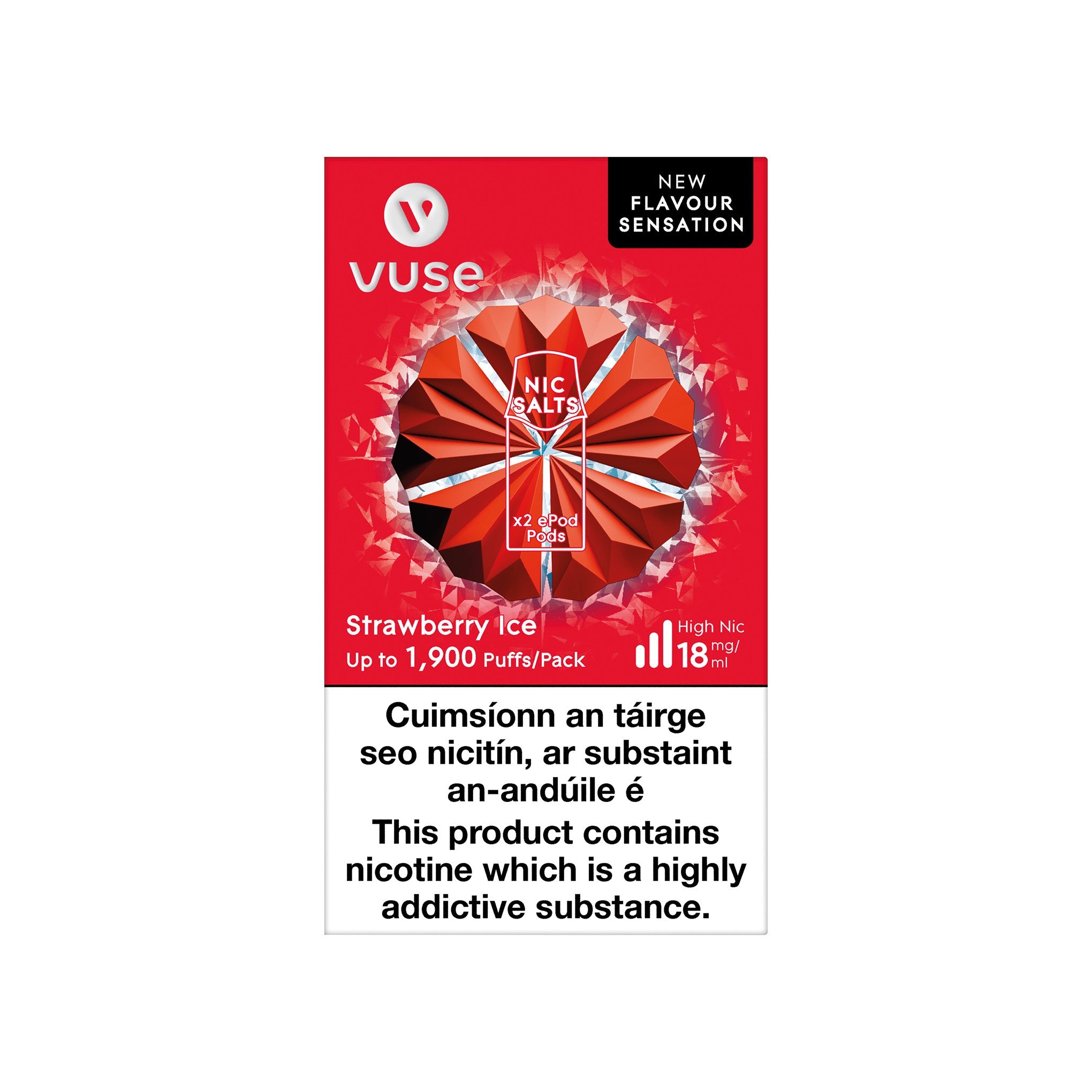 VUSE ePod Cartridges Strawberry Ice 18MG vPro - High Nicotine