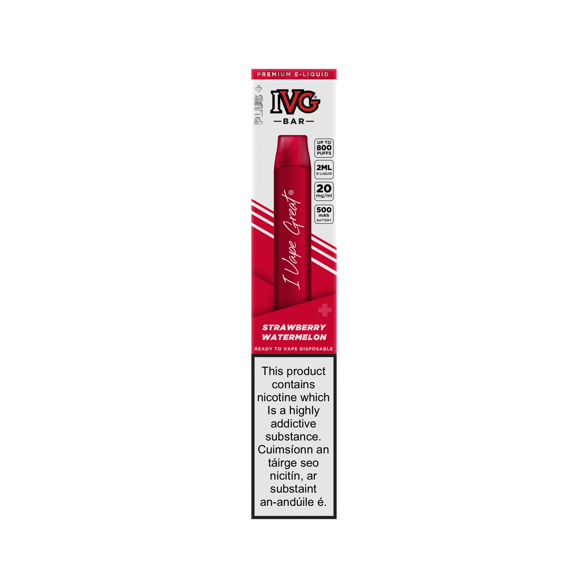 IVG Bar Plus Disposable Kit Strawberry Watermelon 