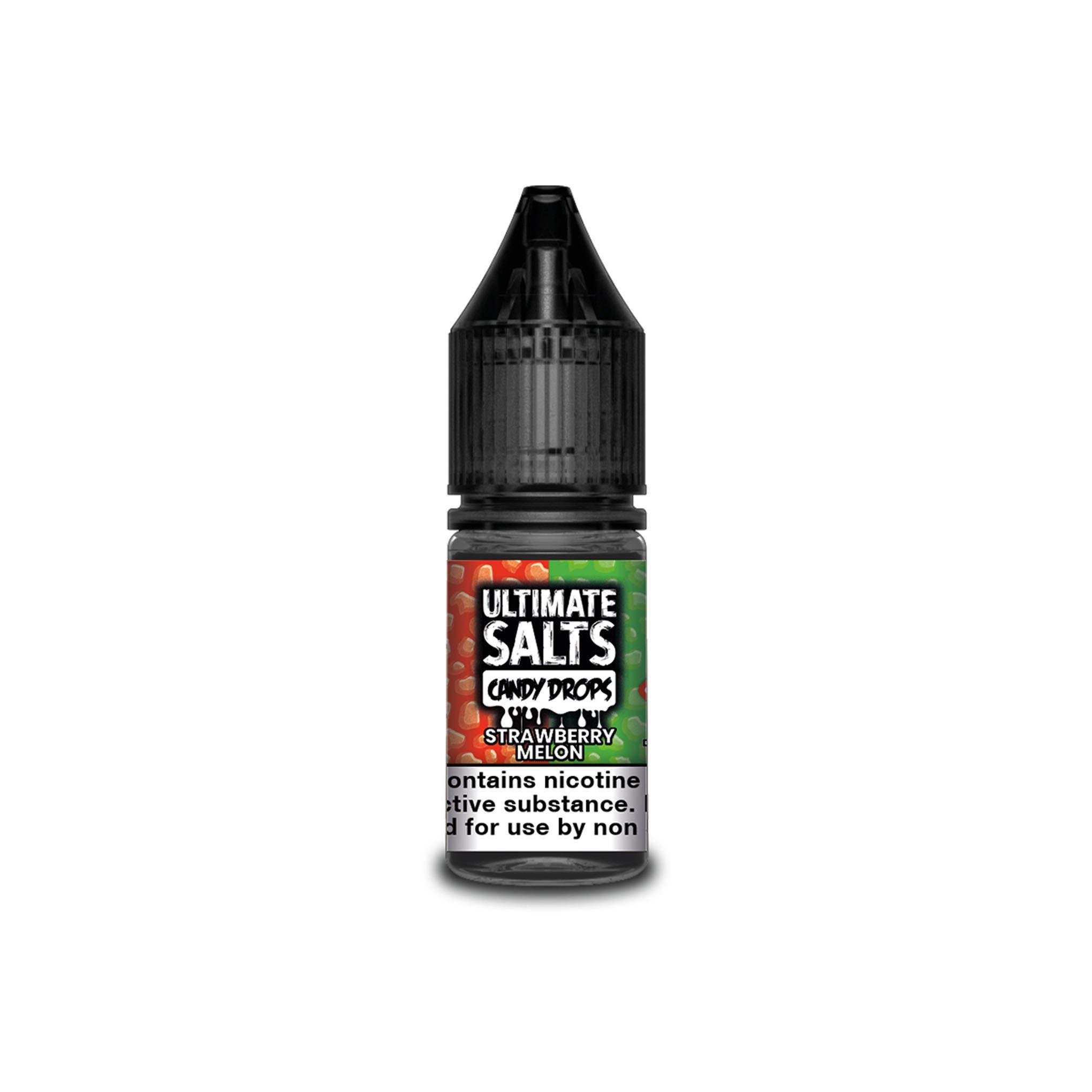 Ultimate Juice Nicotine Salt E-Liquid Strawberry Melon Candy Drops 10MG - Medium Nicotine