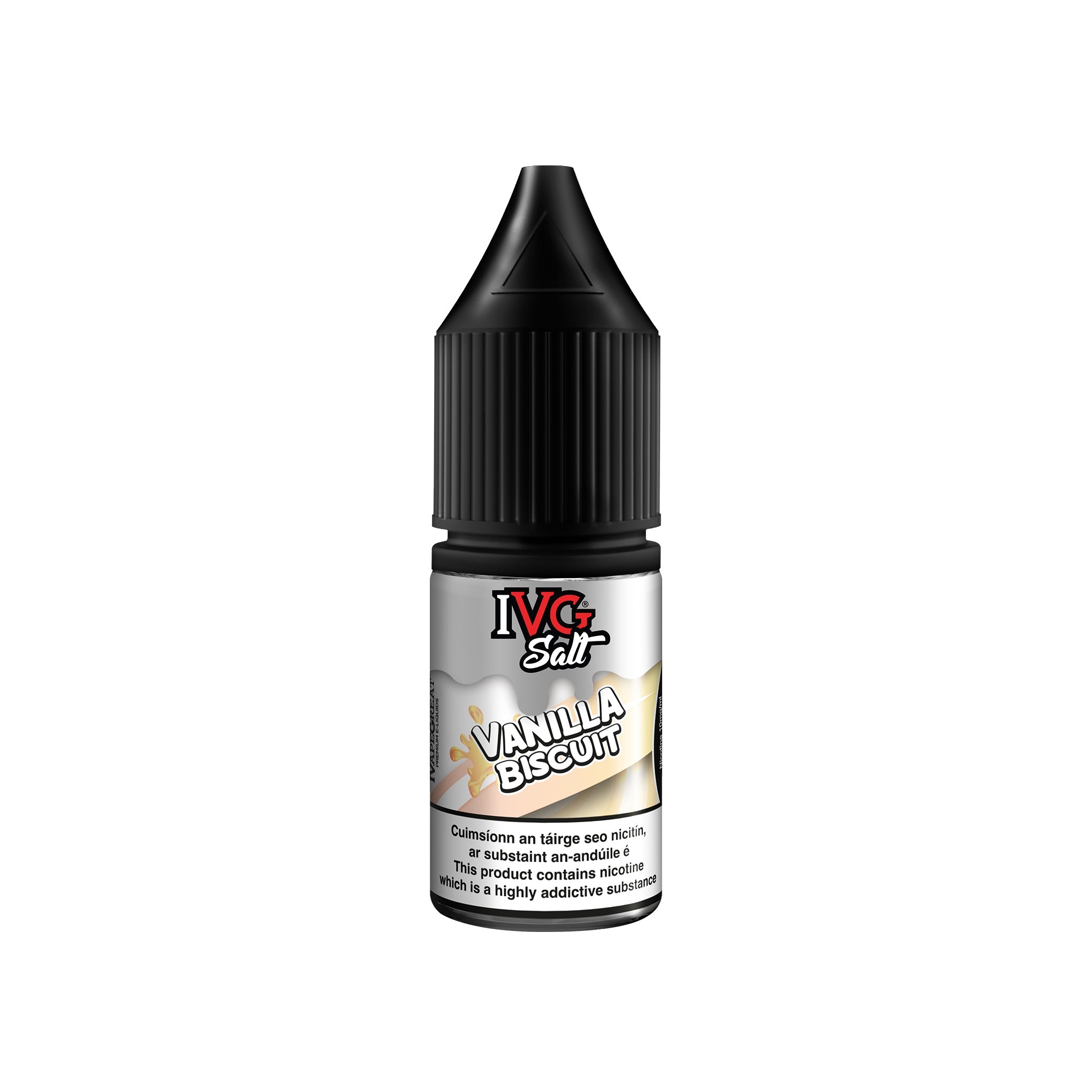 IVG Nicotine Salt E-Liquid Vanilla Biscuit 10MG - Medium Nicotine 