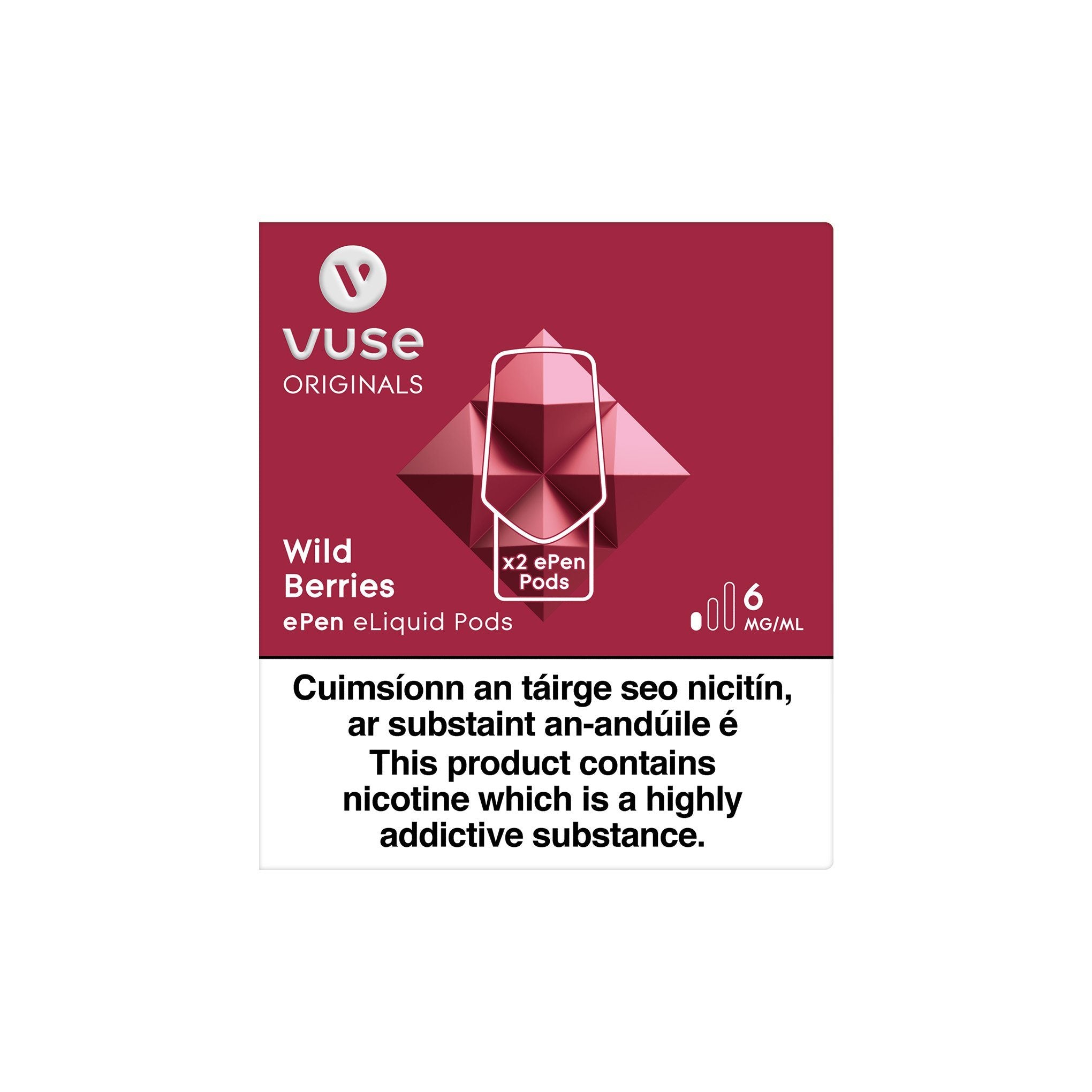 VUSE ePen 3 Cartridges Wild Berries 6MG - Low Nicotine 