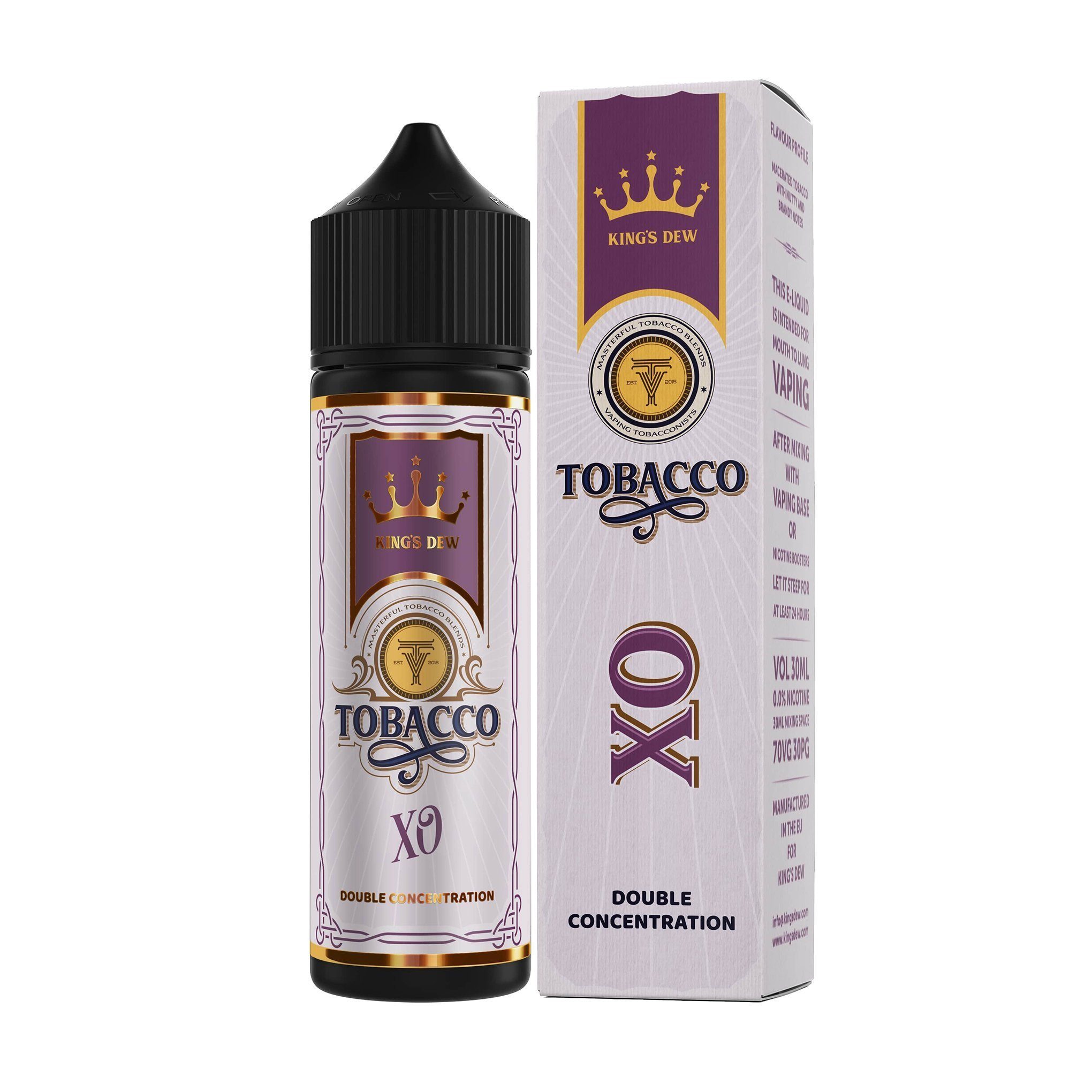 King's Dew Tobacco Short Fill E-Liquid XO Tobacco