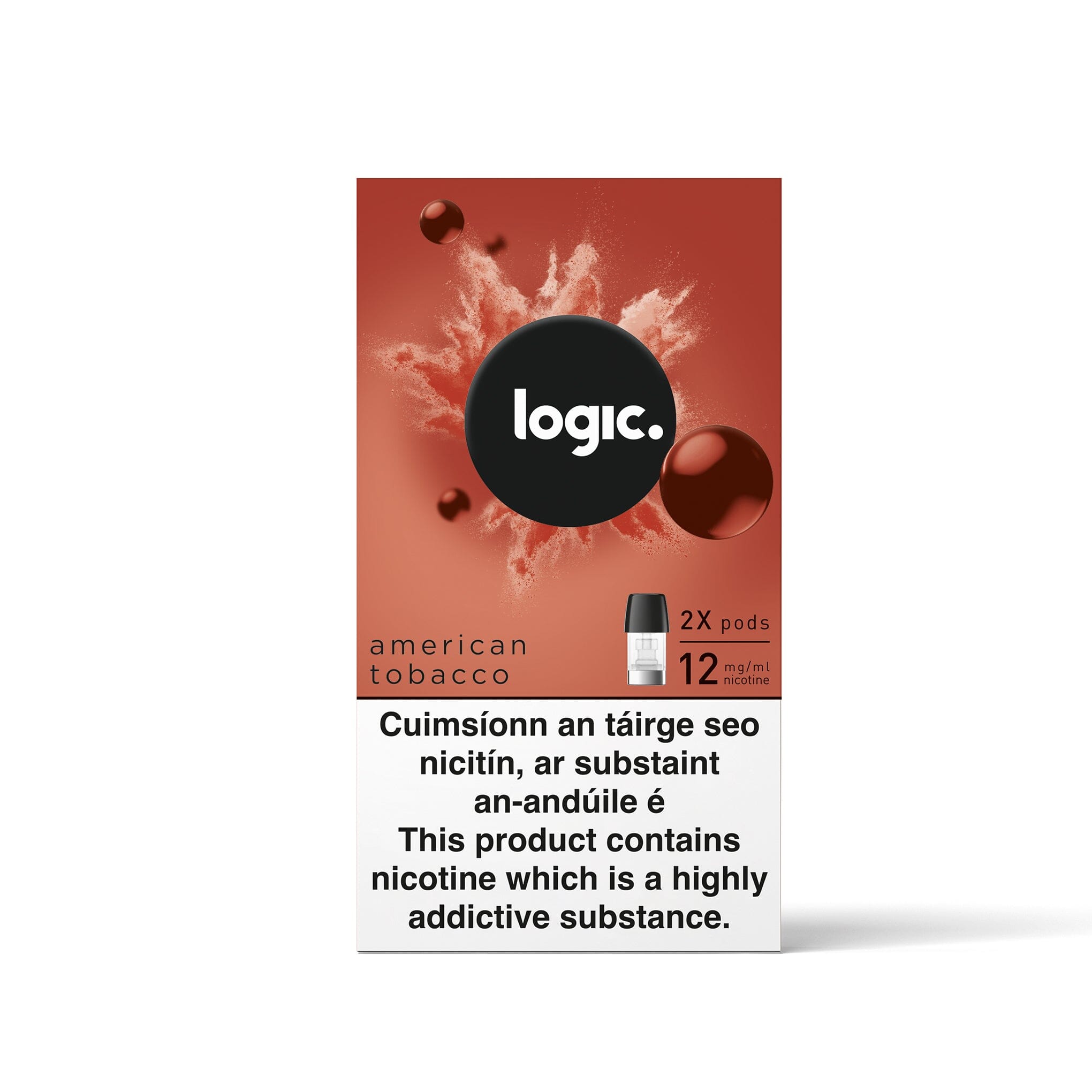 Logic Compact Pods American Tobacco 12MG - Medium Nicotine 