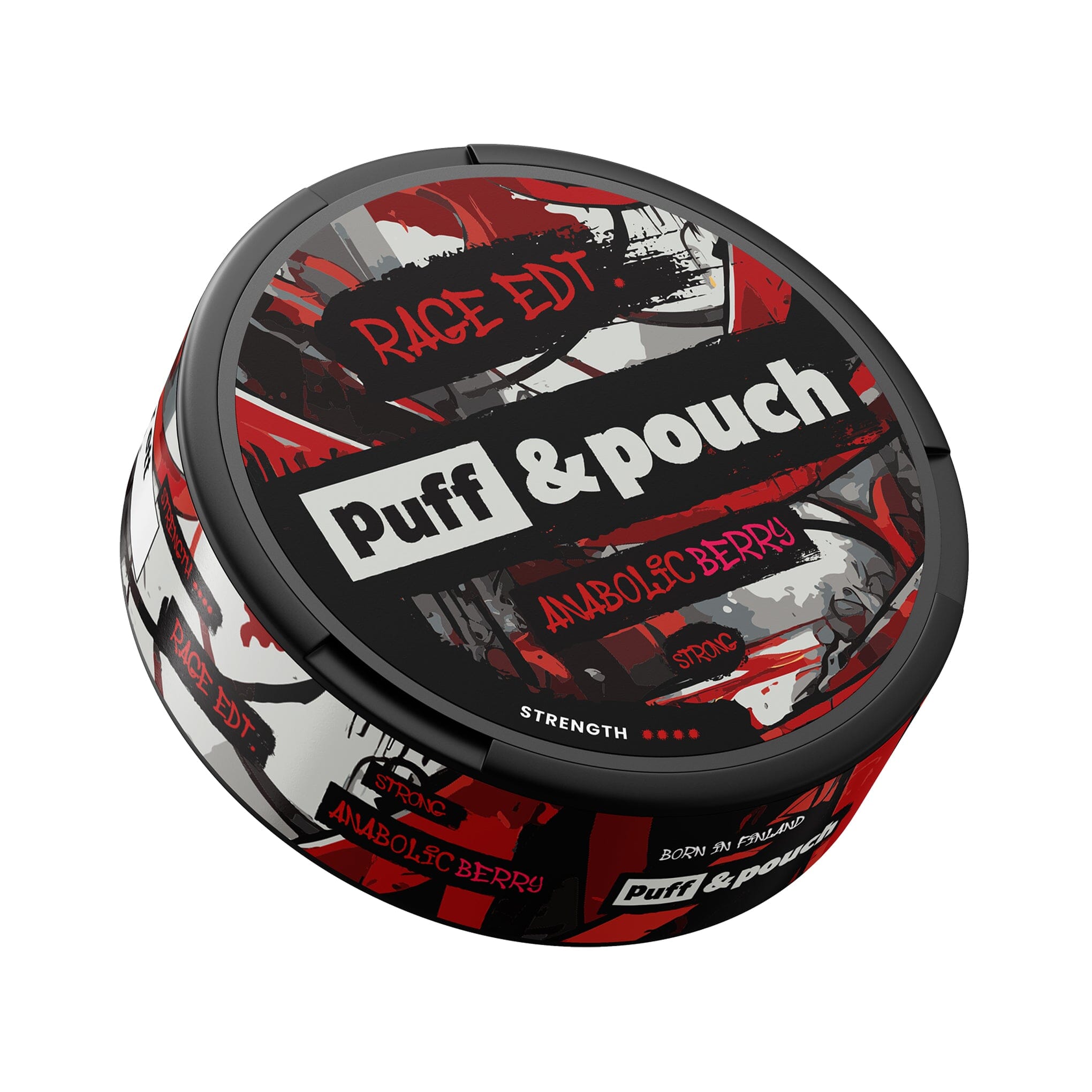 Puff & Pouch Nicotine Pouches Rage Edt: Anabolic Berry 16MG 