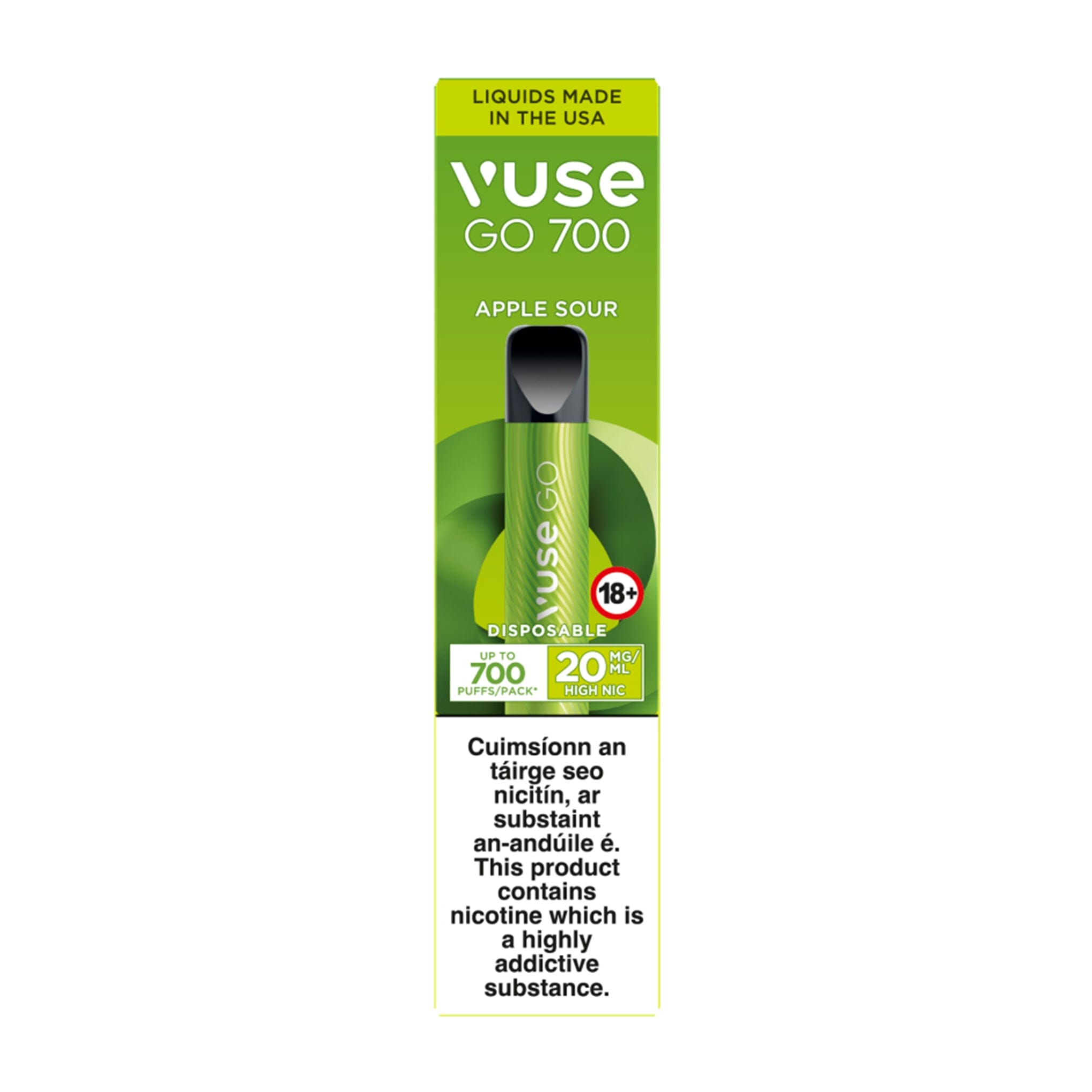 Vuse GO 700 Disposable Vape Apple Sour 