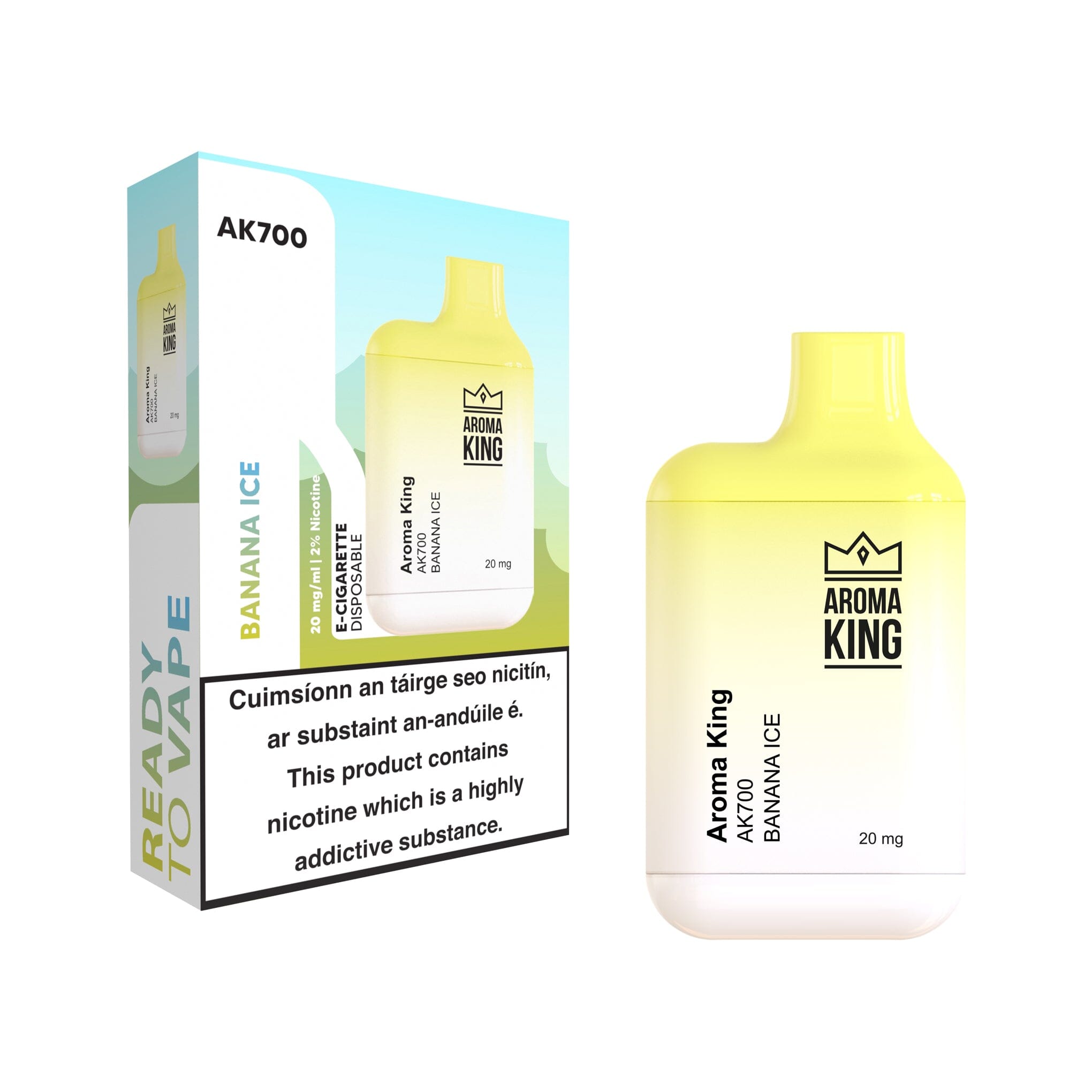 Aroma King AK700 Disposable Vape Banana Ice 