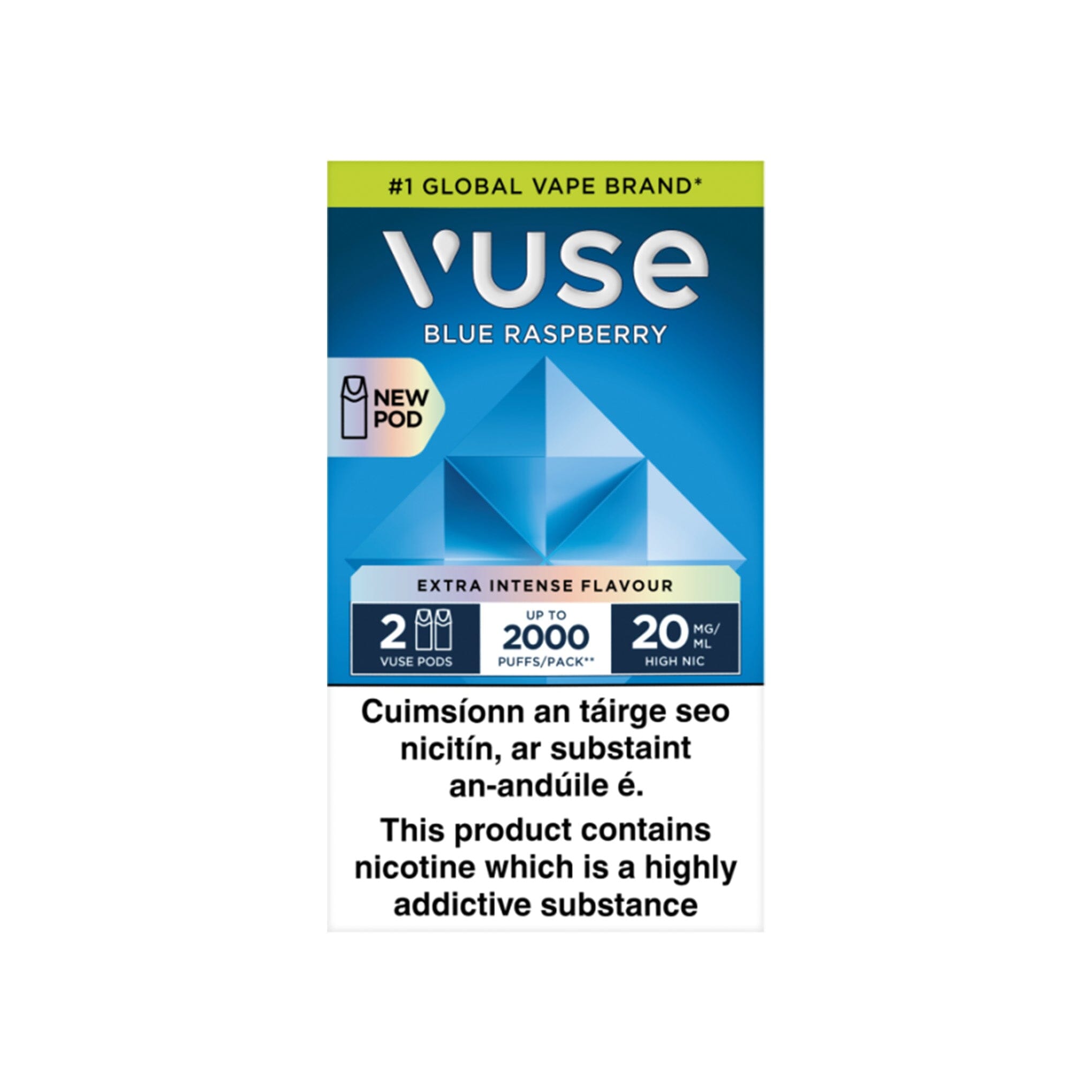 VUSE Extra Intense ePod Cartridges Blue Raspberry 20MG - High Nicotine 