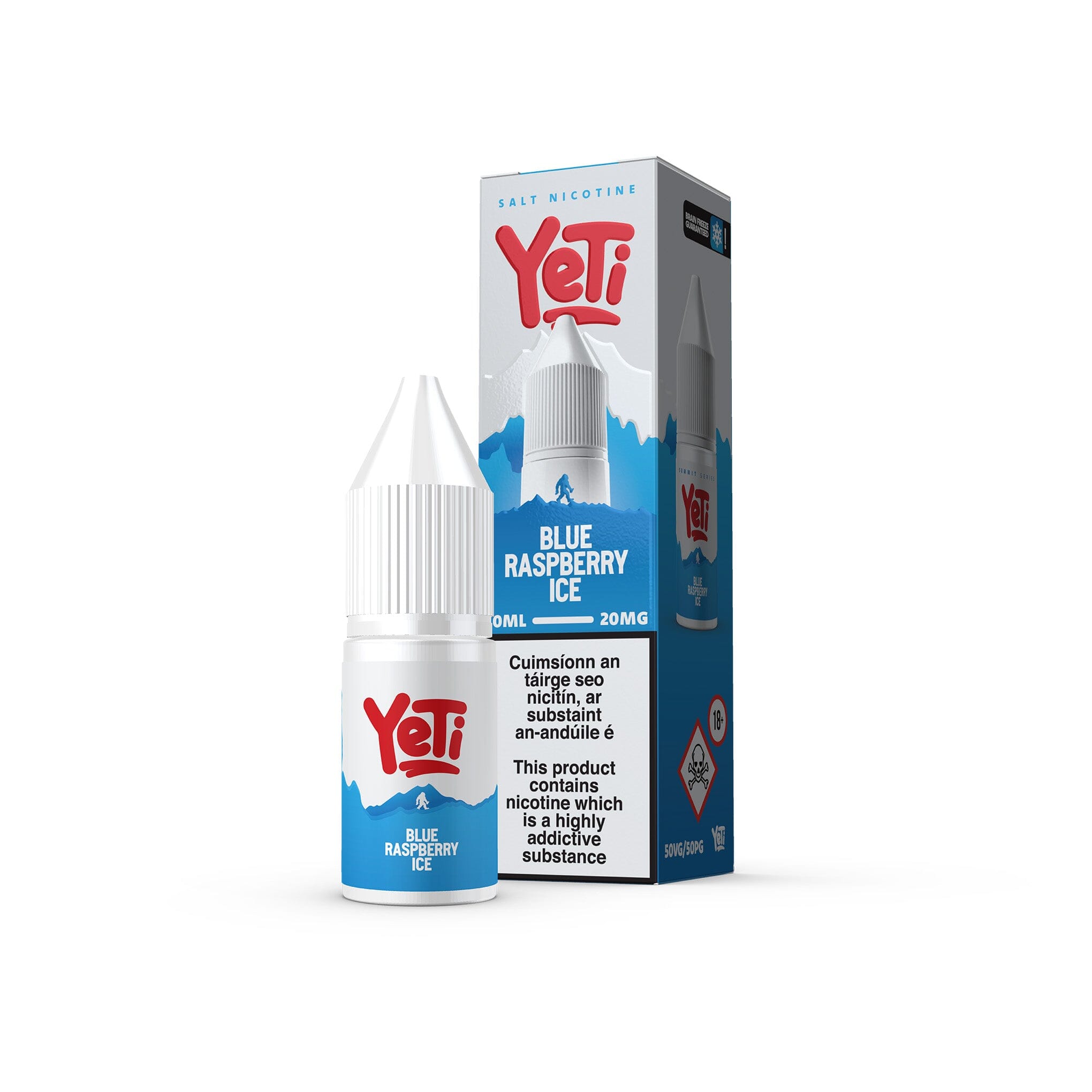 Yeti Summit Series Nicotine Salt E-Liquid Blue Raspberry Ice 20MG - High Nicotine 