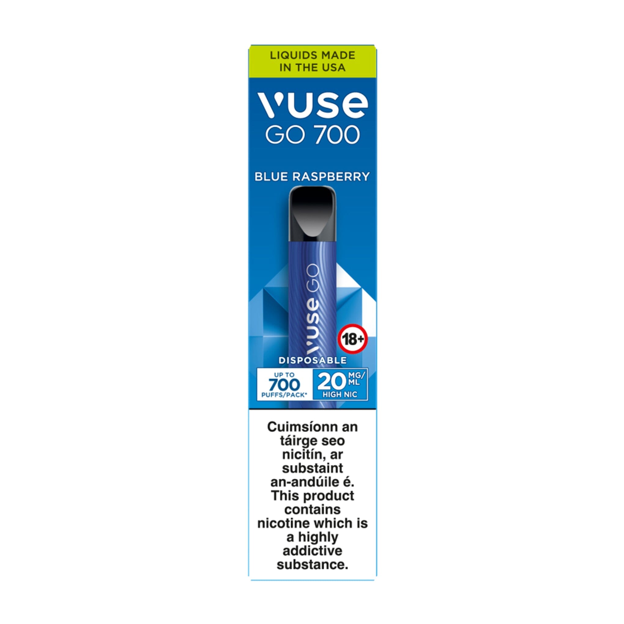Vuse GO 700 Disposable Vape Blue Raspberry 
