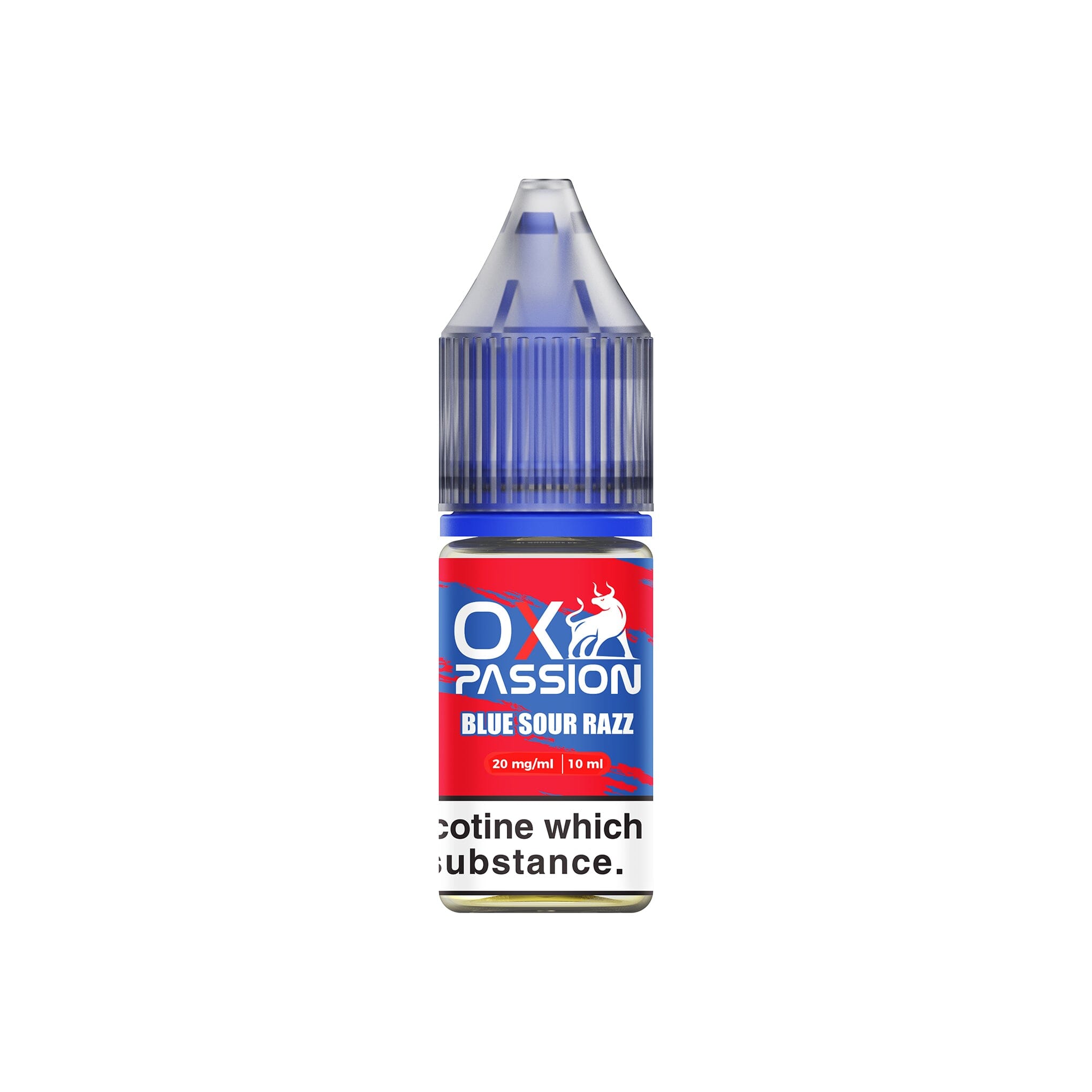 OX Passion Nicotine Salt E-Liquid Blue Sour Razz 