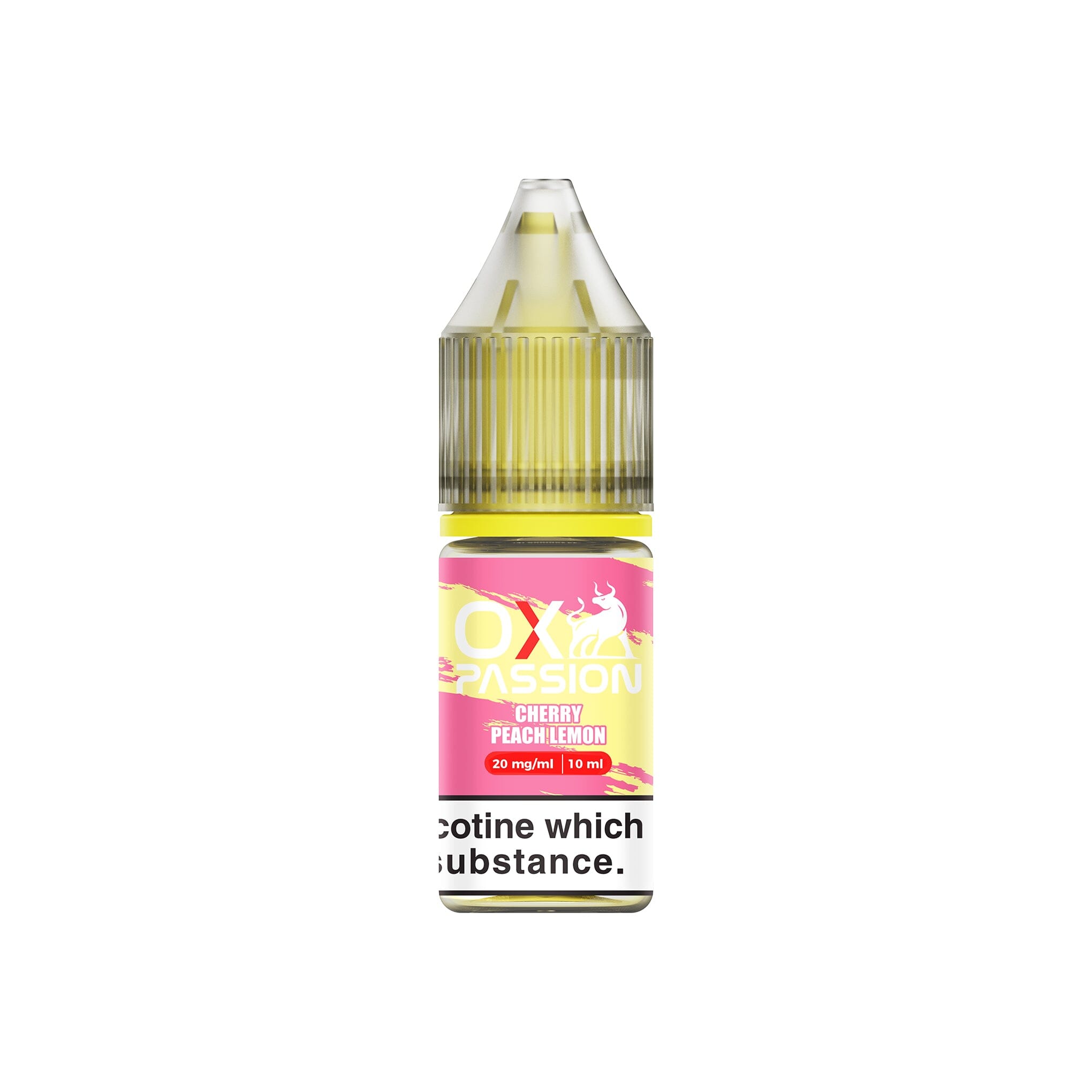 OX Passion Nicotine Salt E-Liquid Cherry Peach Lemon 