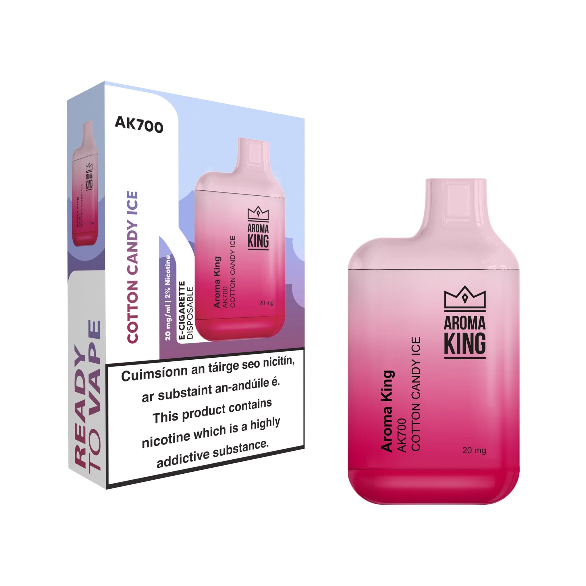 Aroma King AK700 Disposable Vape Cotton Candy 
