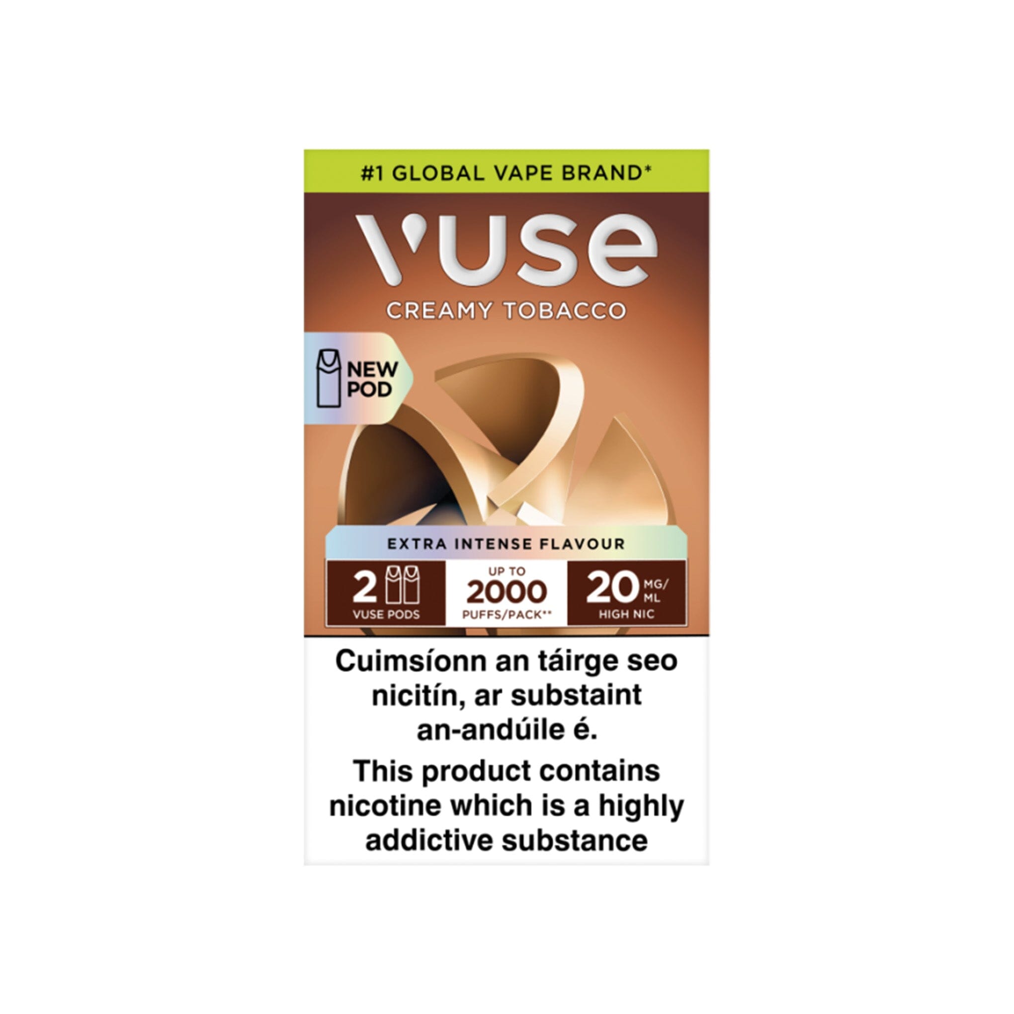 VUSE Extra Intense ePod Cartridges Creamy Tobacco 20MG - High Nicotine 