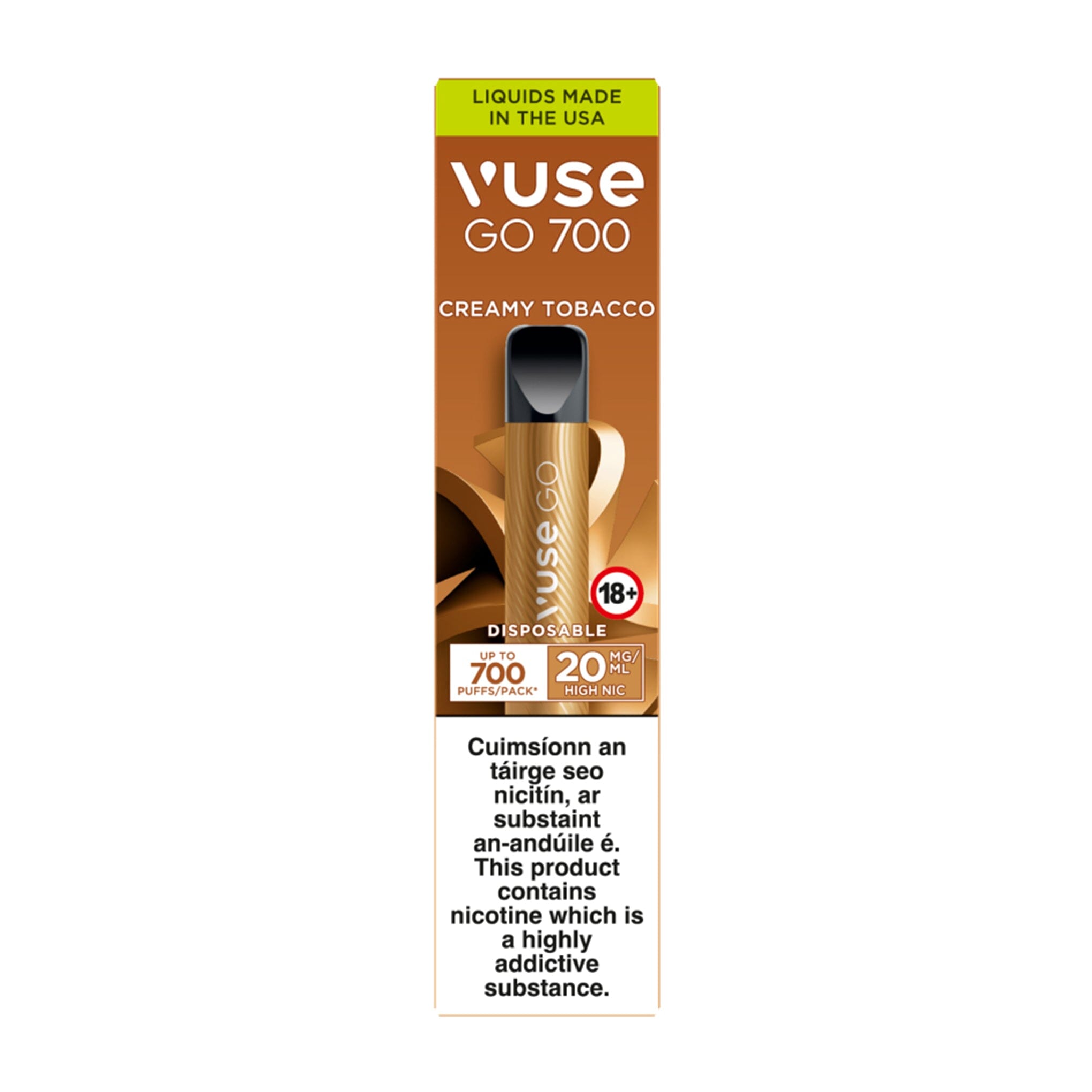 Vuse GO 700 Disposable Vape Creamy Tobacco 