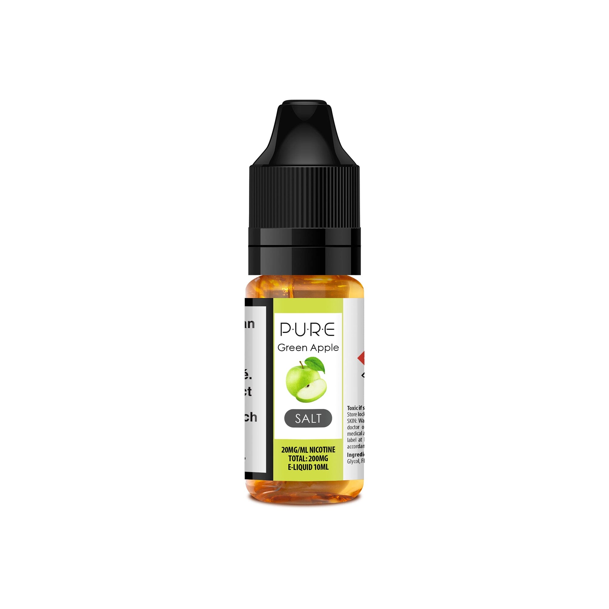 PURE Nicotine Salt E-Liquid Green Apple 20MG - High Nicotine 