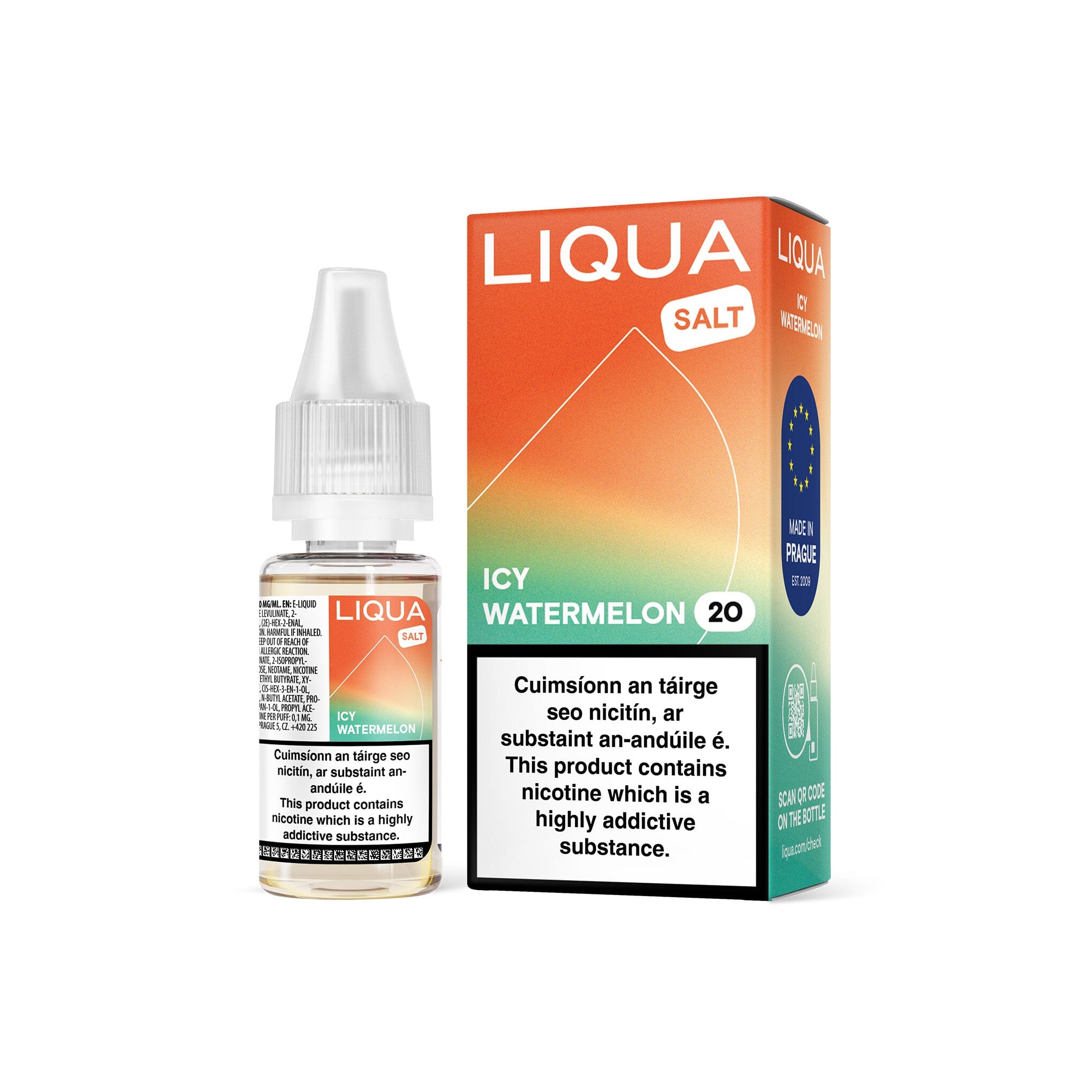 Liqua Nicotine Salt E-Liquid Icy Watermelon 10MG - Medium Nicotine 