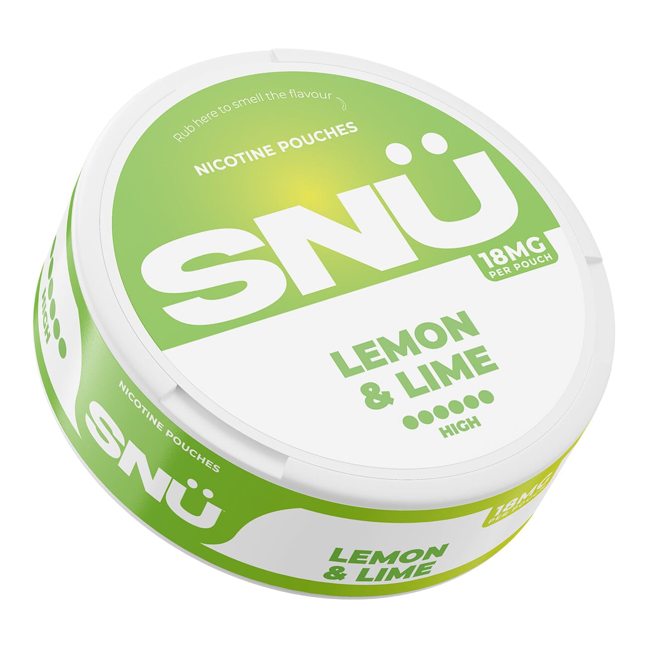 SNU Nicotine Pouches Lemon & Lime 18MG/Pouch 