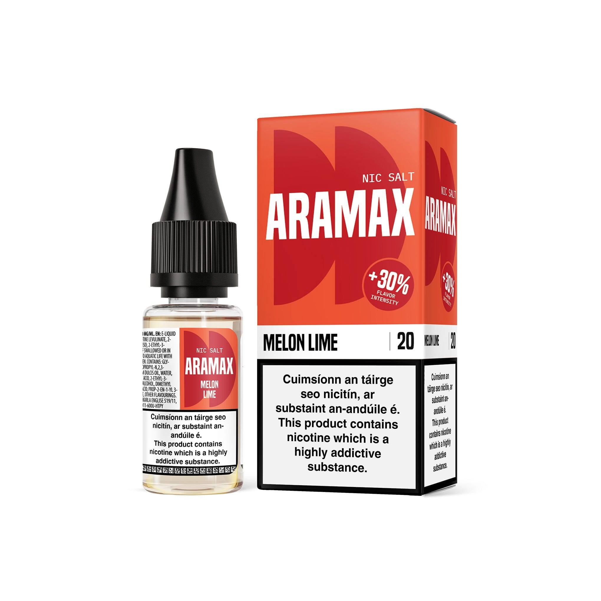 Aramax Nicotine Salt E-Liquid by Liqua Melon Lime 20MG - High Nicotine 