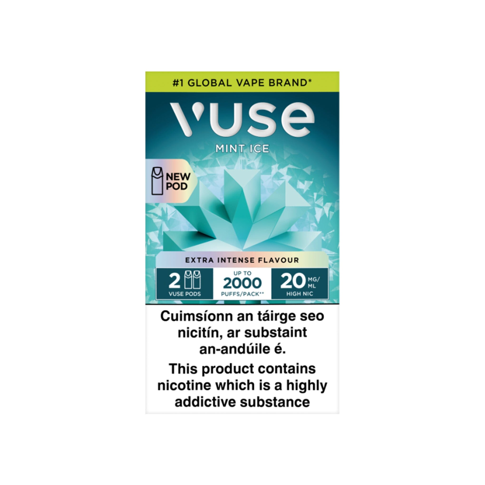 VUSE Extra Intense ePod Cartridges Mint Ice 20MG - High Nicotine 