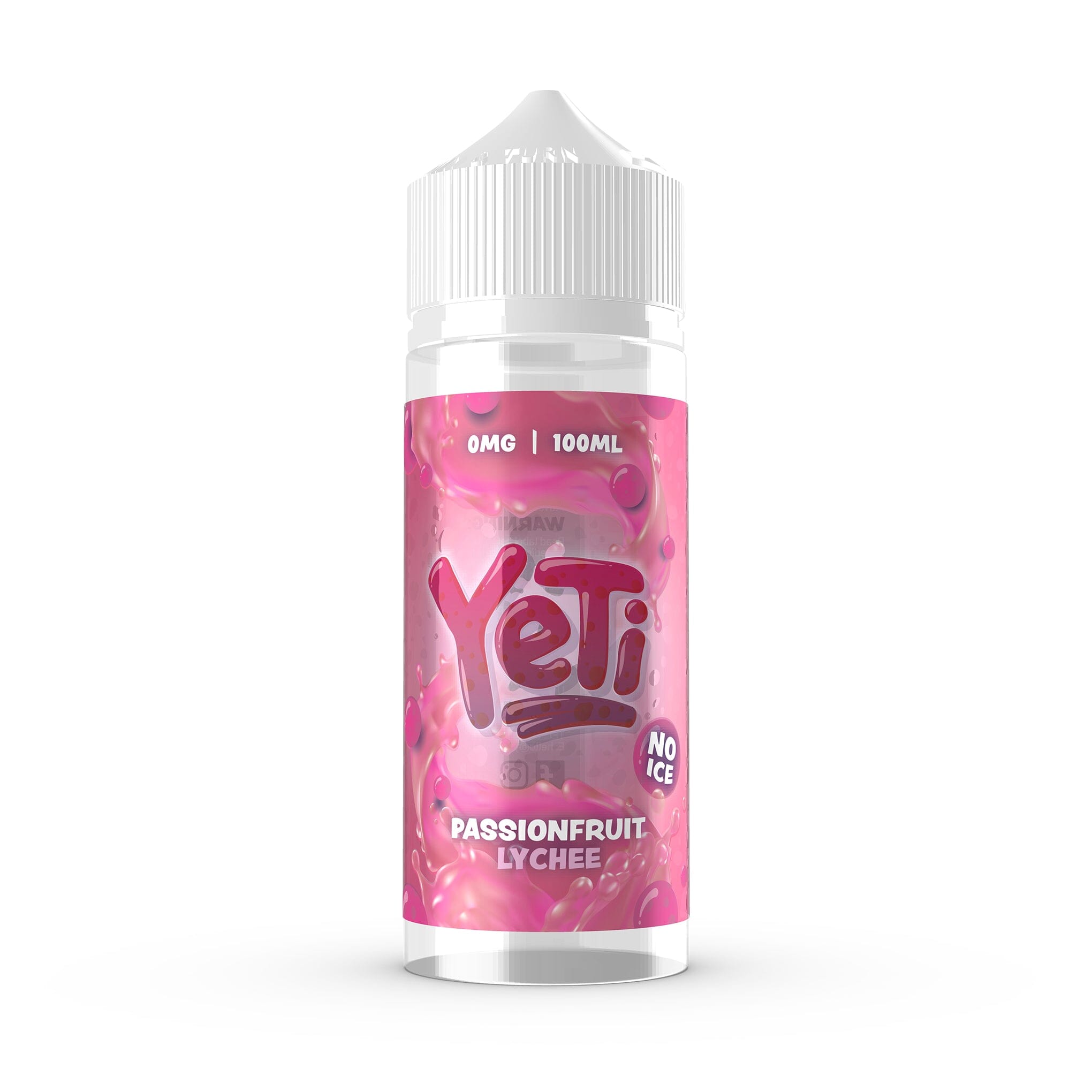 Yeti Defrosted (No Ice) Short Fill E-Liquid Passionfruit Lychee 