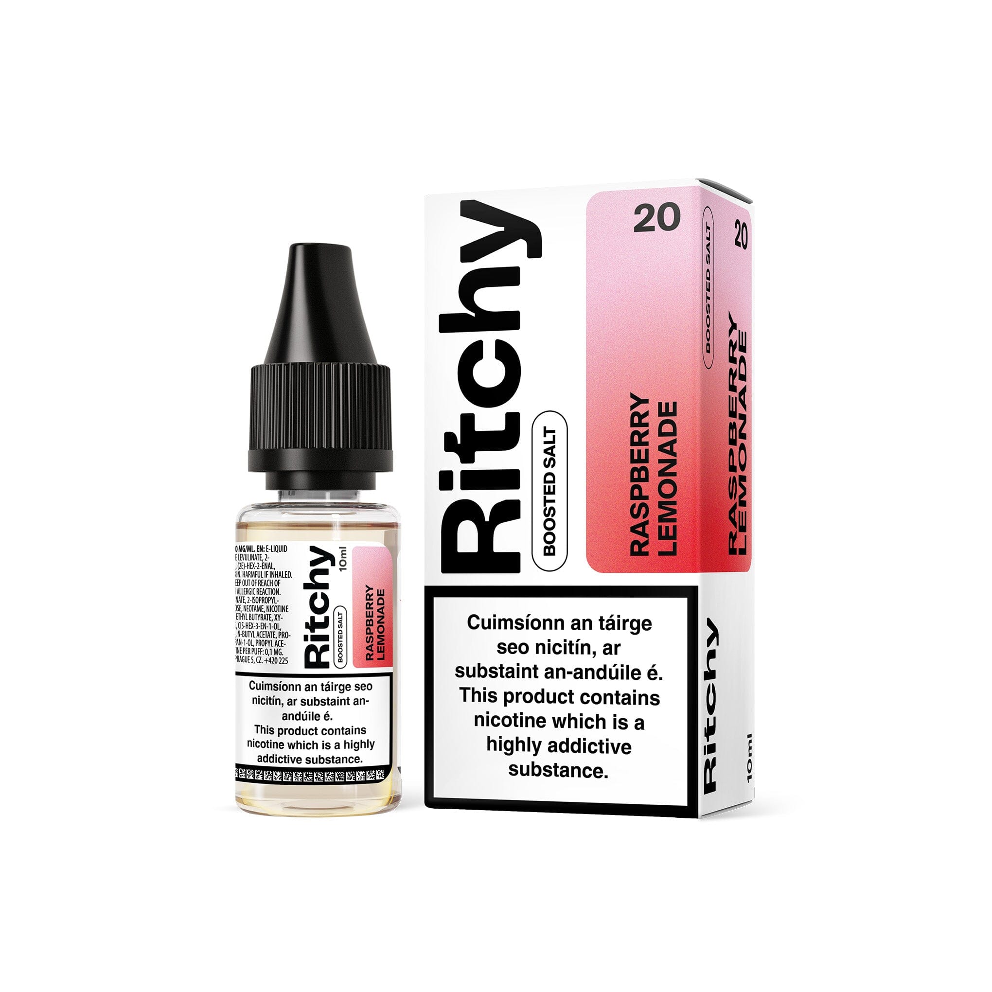 Ritchy Nicotine Salt E-Liquid by Liqua Raspberry Lemonade 20MG - High Nicotine 