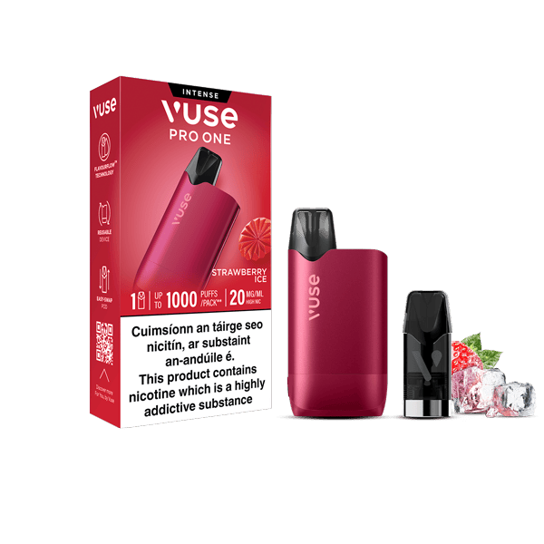 VUSE GO Reload 1000 Kit Strawberry Ice (Pink) 