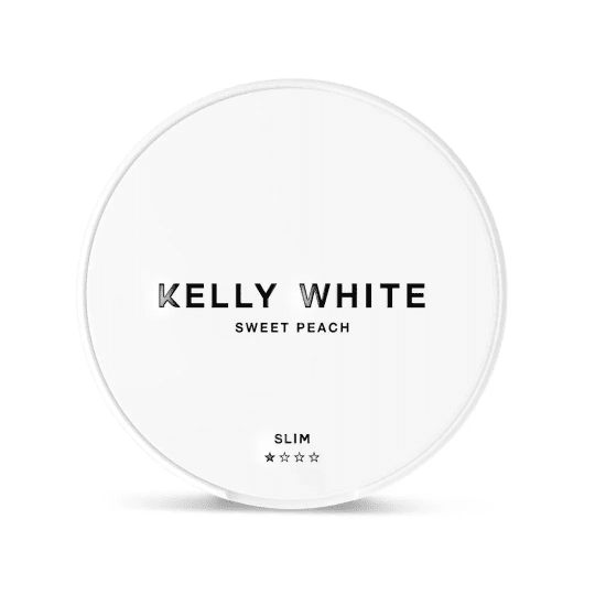 Kelly White Slim Nicotine Pouches Sweet Peach 