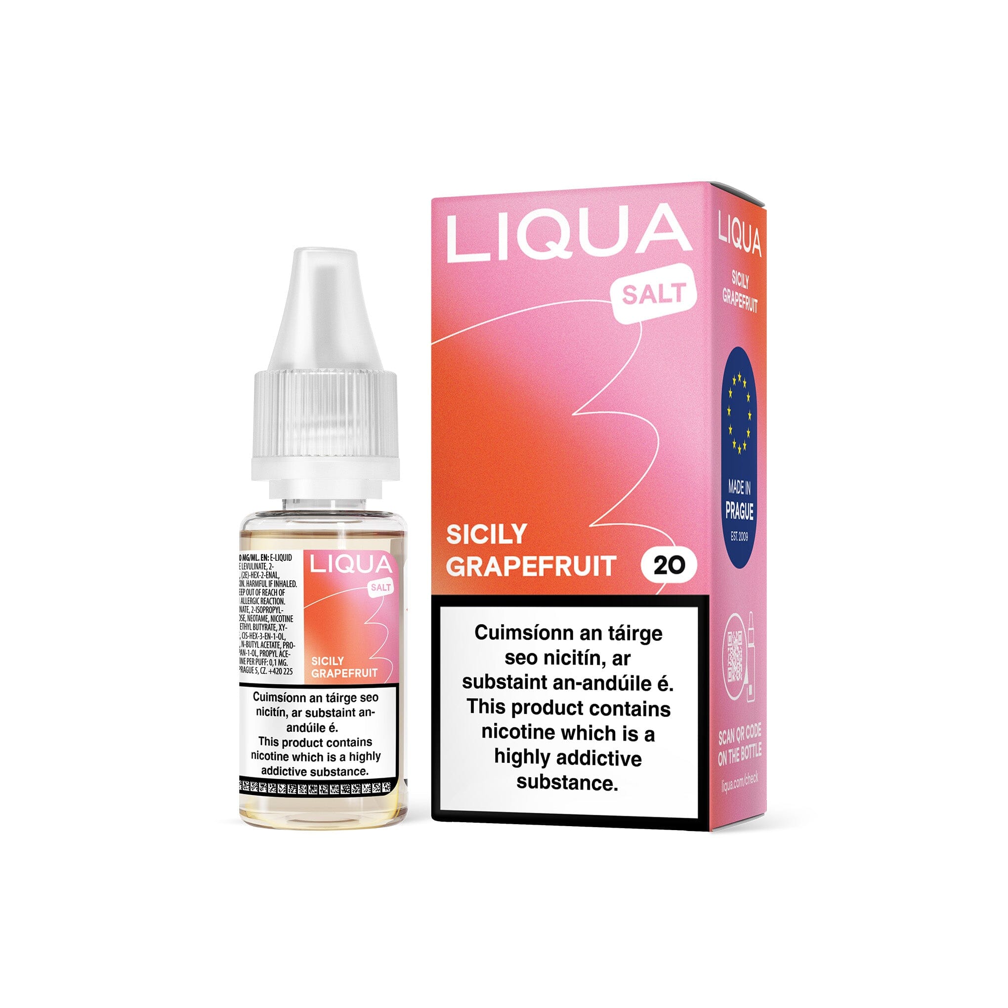 Liqua Nicotine Salt E-Liquid Sicily Grapefruit 10MG - Medium Nicotine 