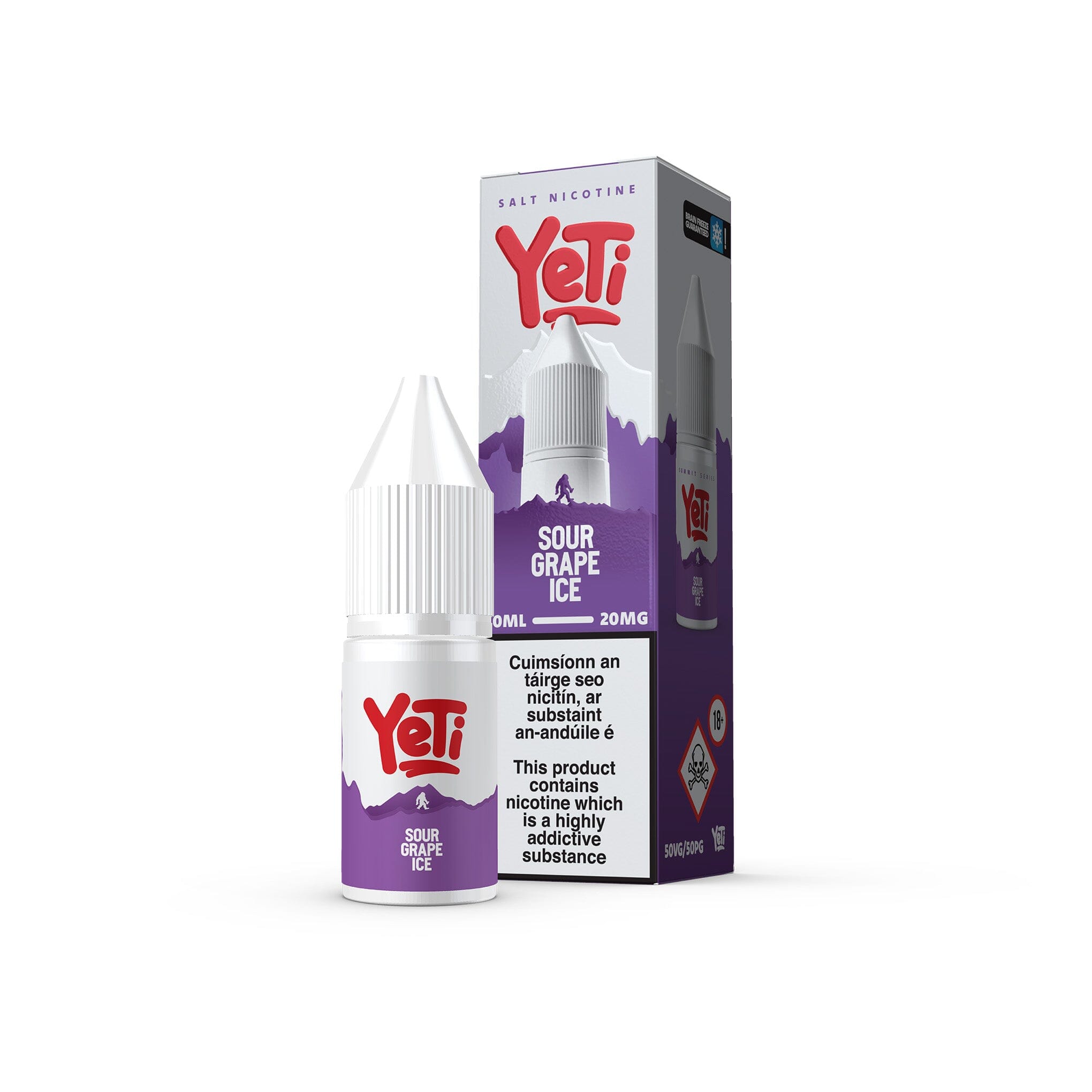 Yeti Summit Series Nicotine Salt E-Liquid Sour Grape Ice 20MG - High Nicotine 